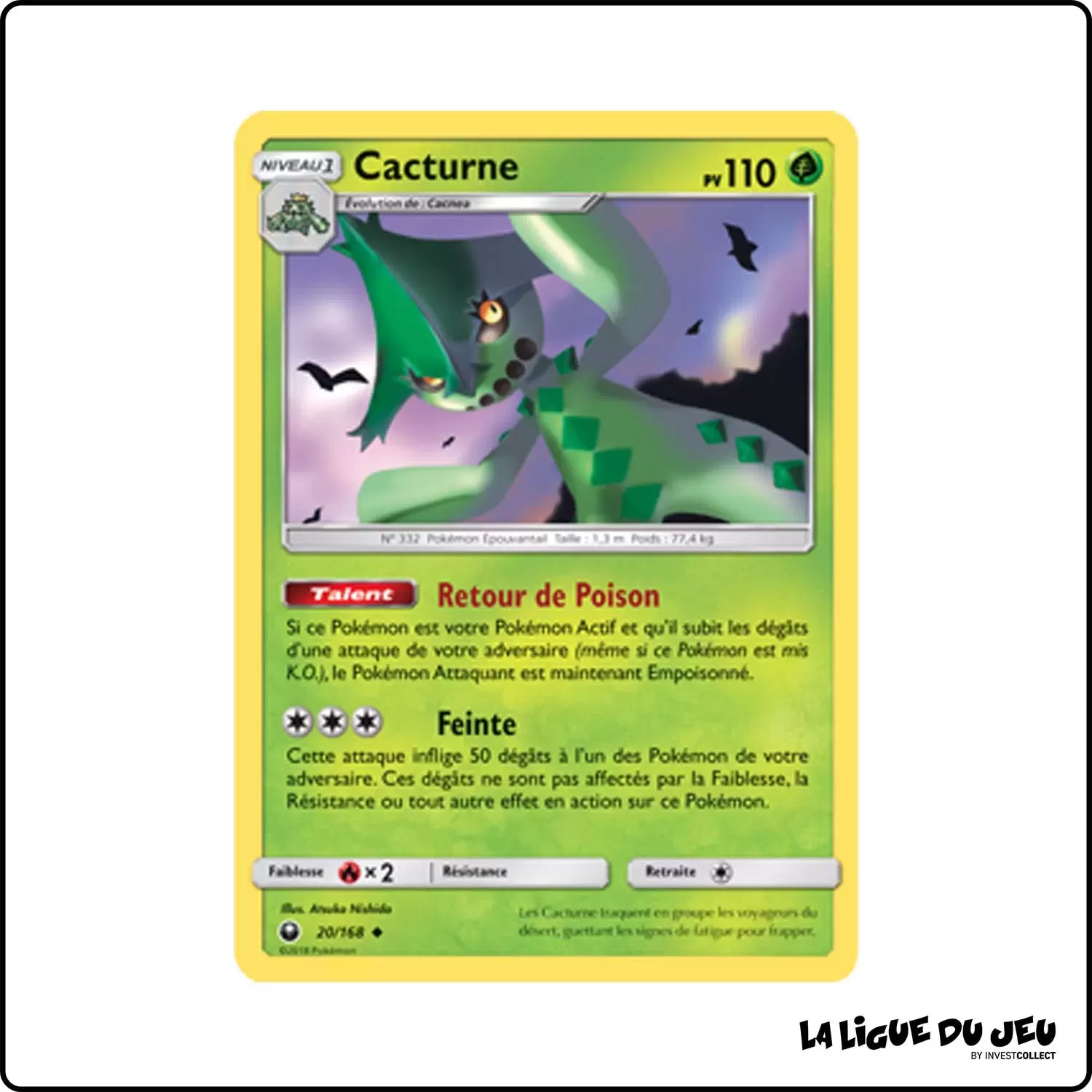 Peu commune - Pokemon - Tempête Céleste - Cacturne 20/168