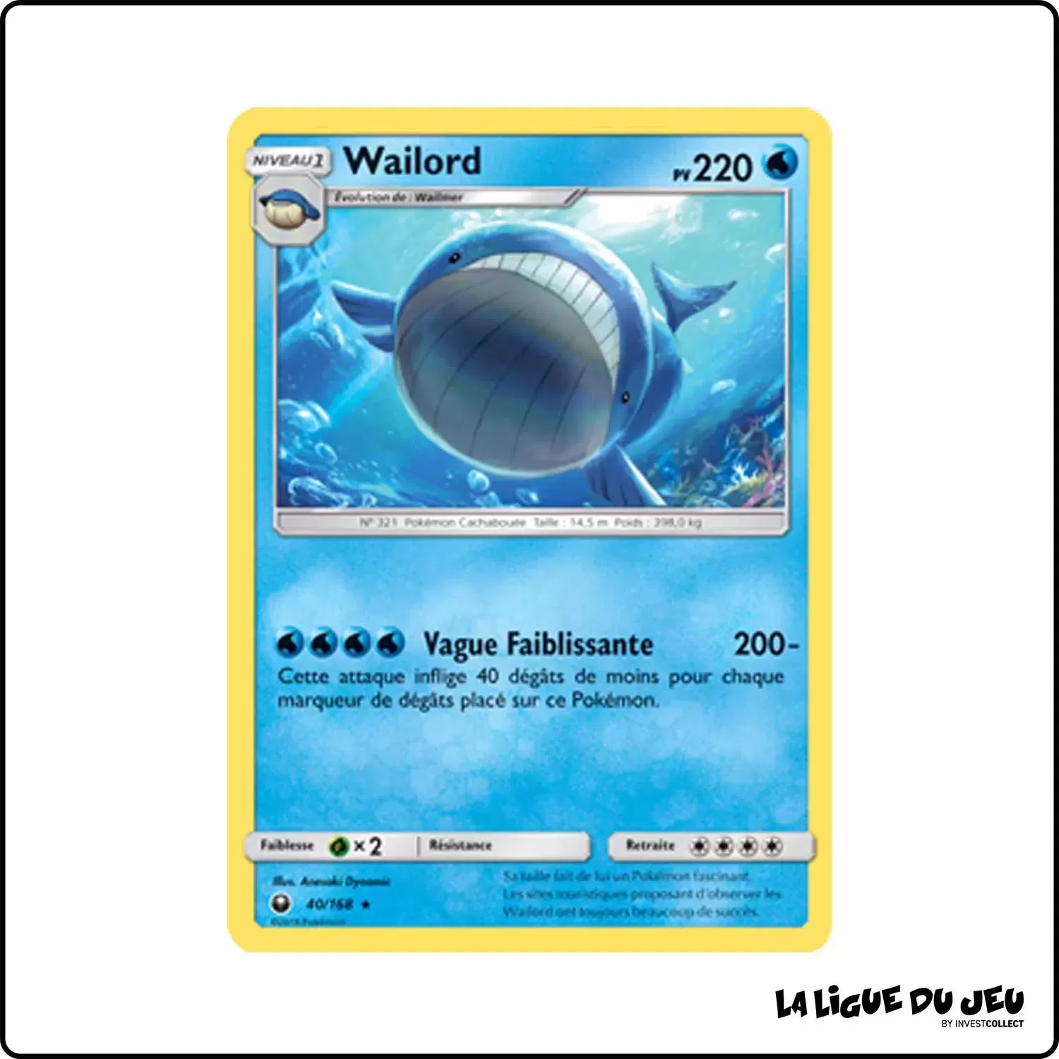 Rare - Pokemon - Tempête Céleste - Wailord 40/168