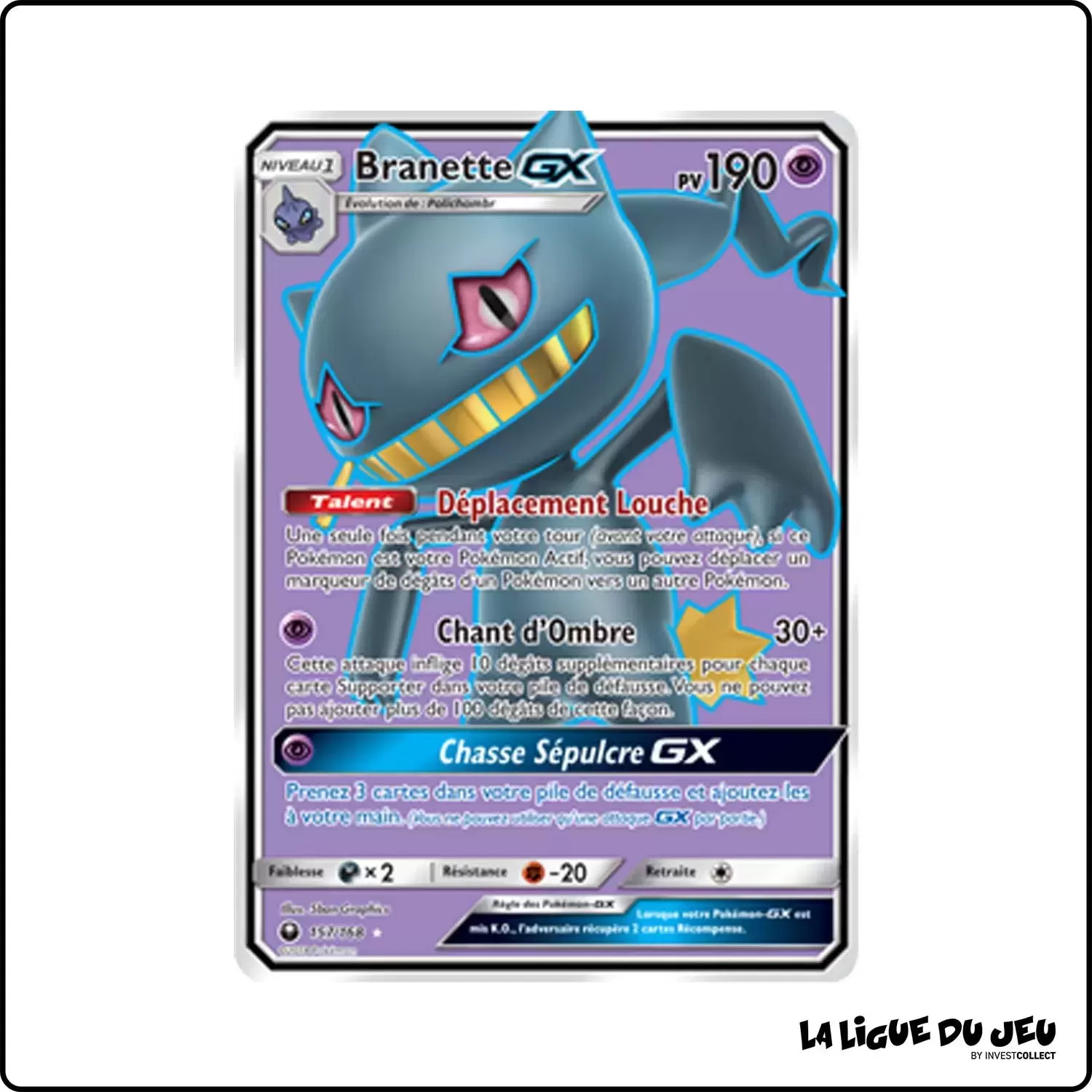 Ultra - Pokemon - Tempête Céleste - Branette-GX 157/168