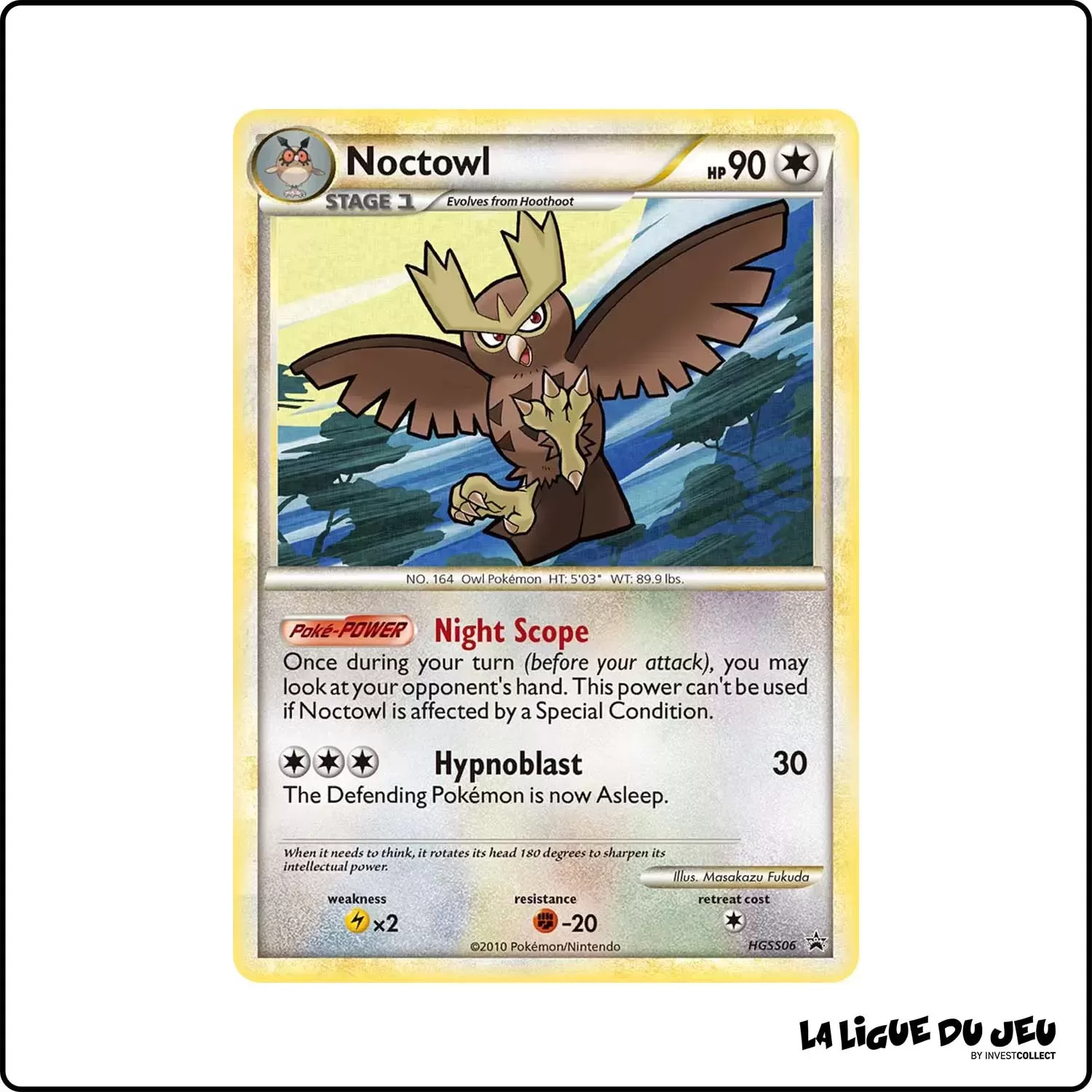 Promo - Pokemon - HeartGold SoulSilver Promo - Noctowl HGSS06 Pokemon Company - 1