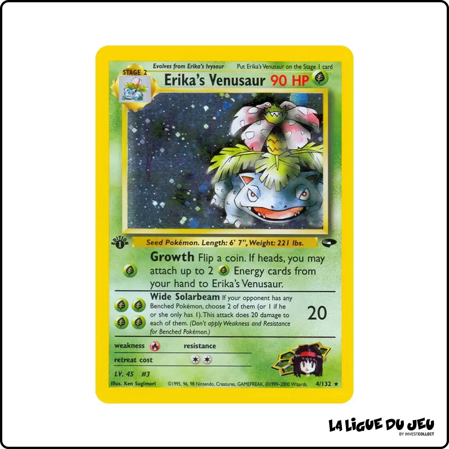 Holo - Pokemon - Gym Challenge - Erika's Venusaur 4/132 Wizards - 1