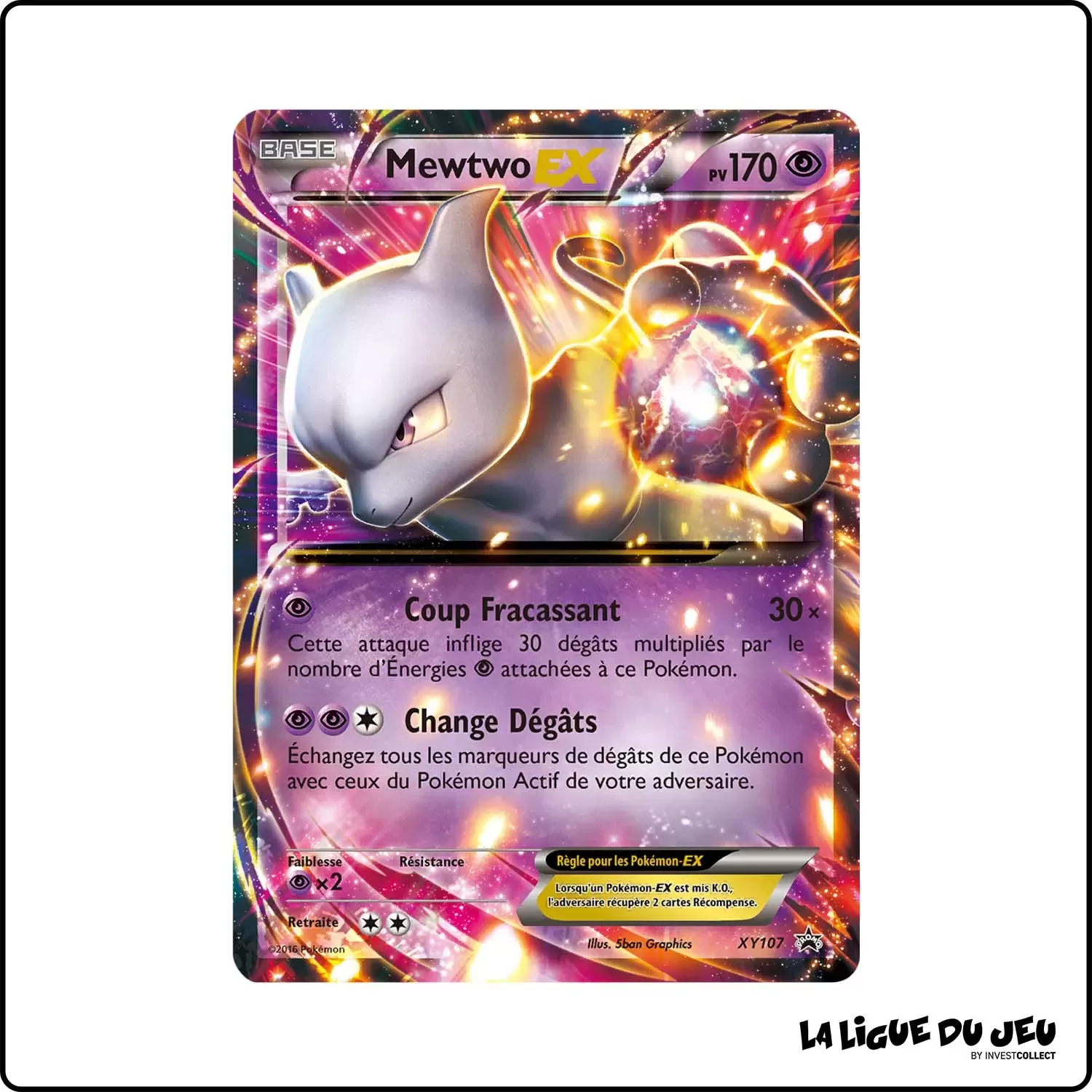 Promo - Pokemon - XY Promo - Mewtwo-EX XY107