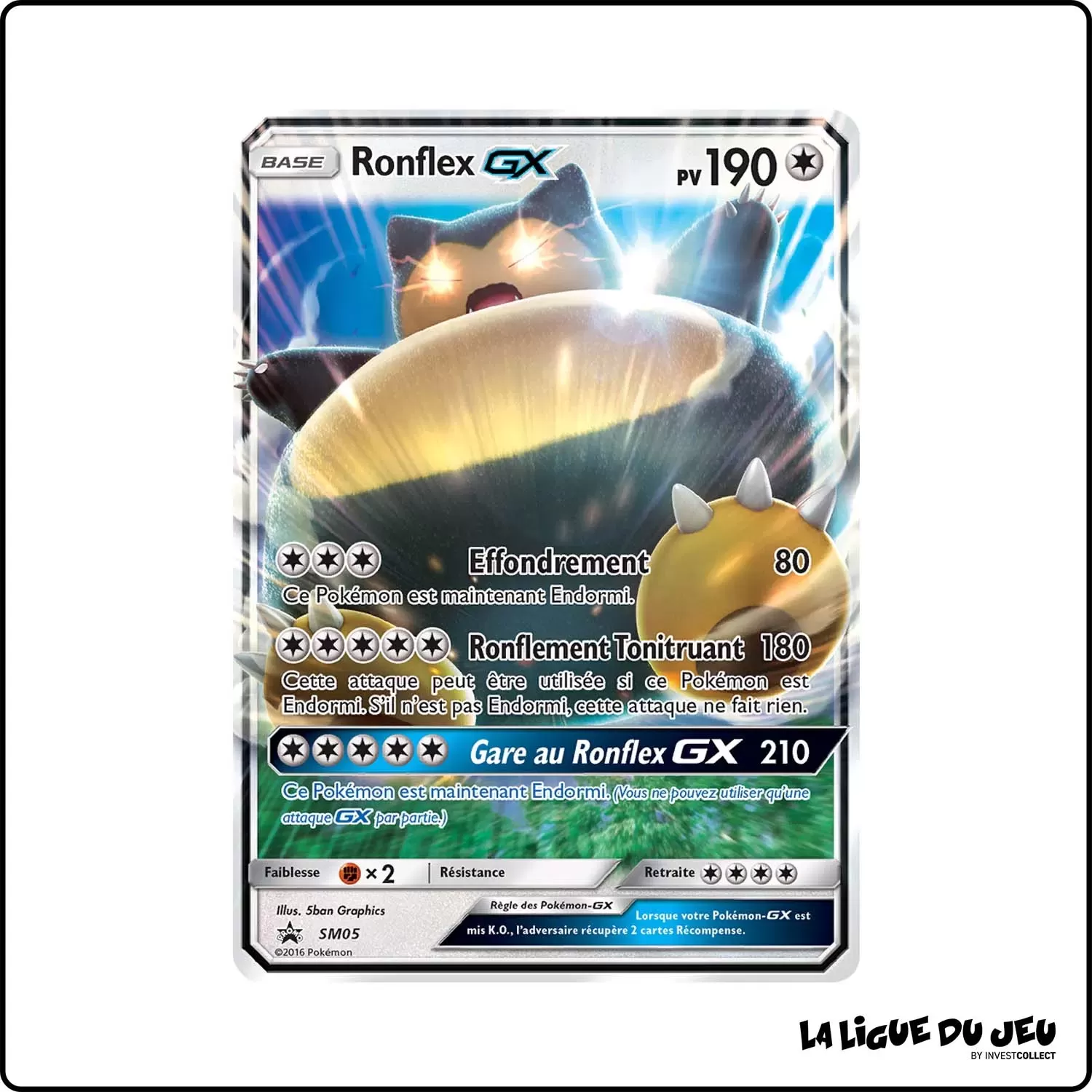 Promo - Pokemon - Soleil et Lune Promo - Ronflex-GX SM05 Pokemon Company - 1