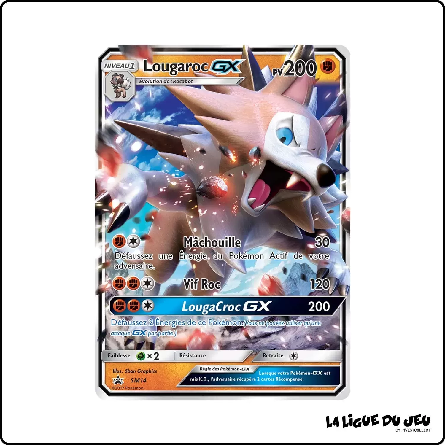 Promo - Pokemon - Soleil et Lune Promo - Lougaroc-GX SM14 Pokemon Company - 1