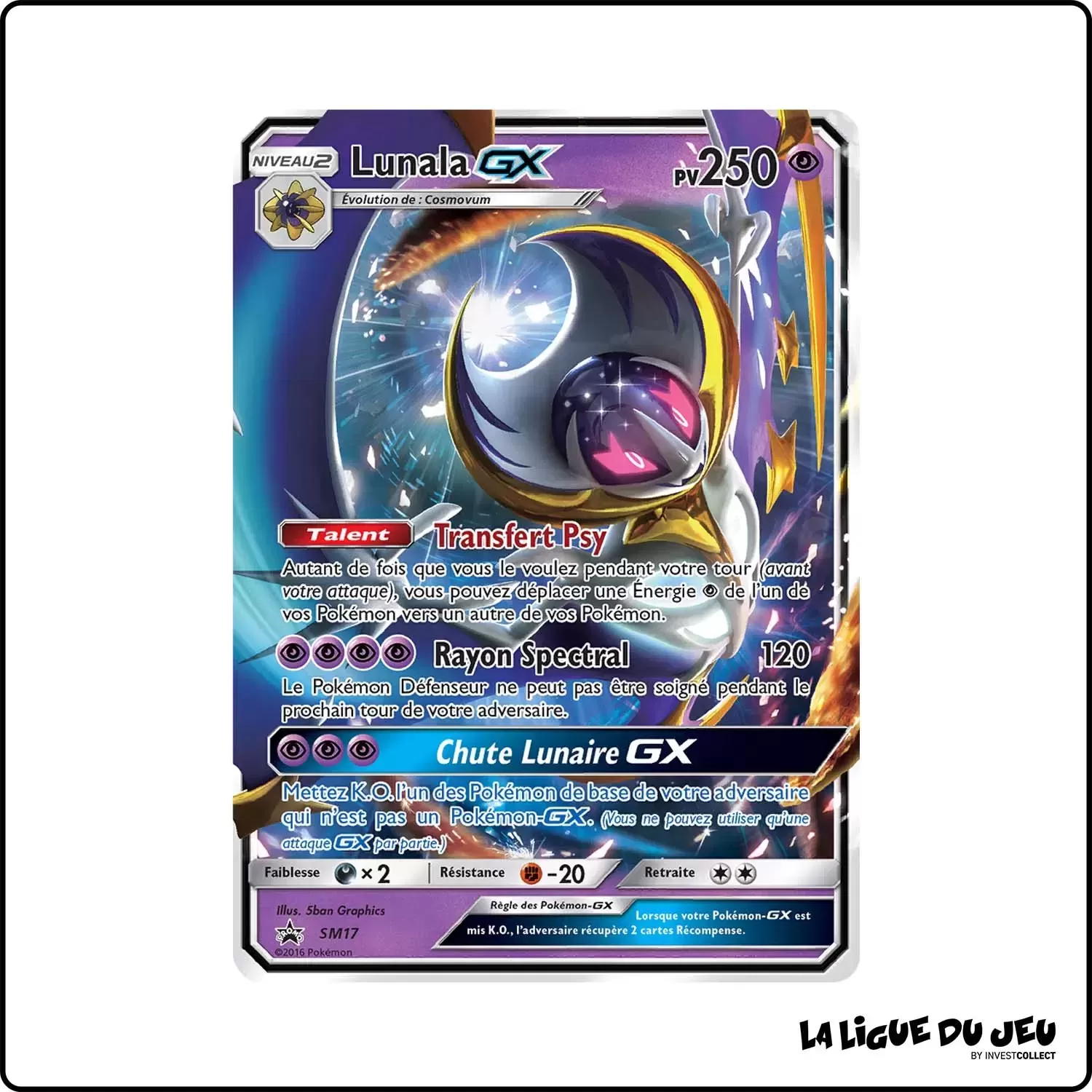 Promo - Pokemon - Soleil et Lune Promo - Lunala-GX SM17 Pokemon Company - 1