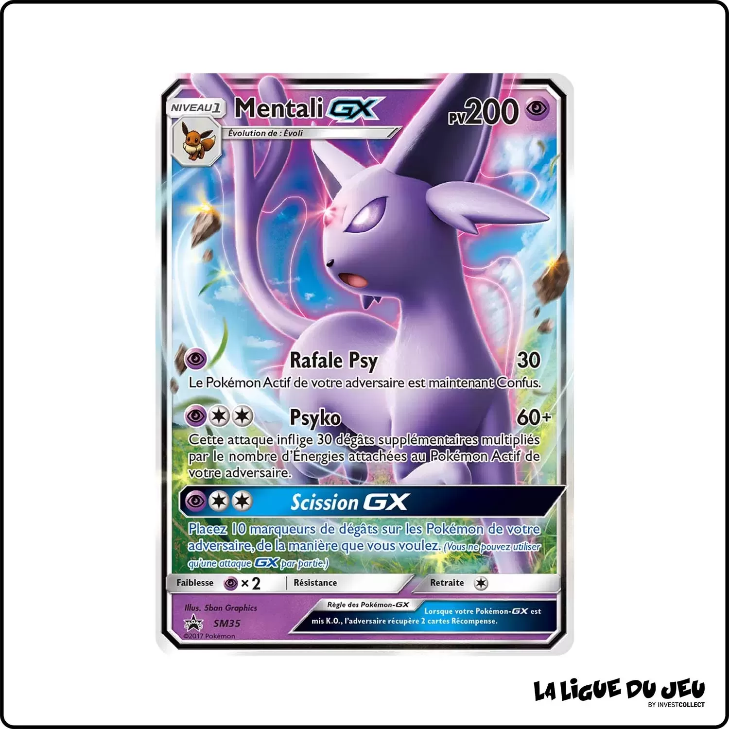 Promo - Pokemon - Soleil et Lune Promo - Mentali-GX SM35 Pokemon Company - 1