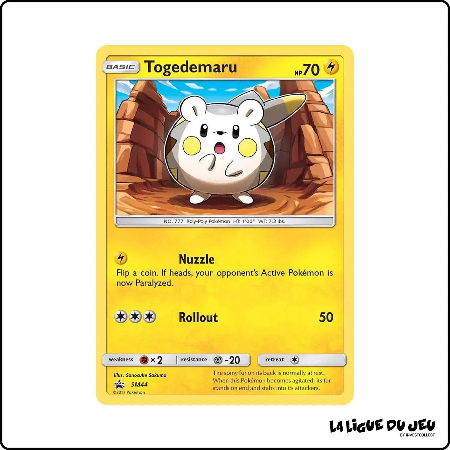 Promo - Pokemon - Soleil et Lune Promo - Togedemaru SM44 Pokemon Company - 1