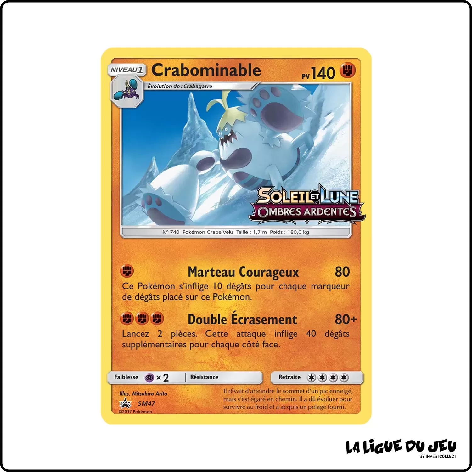 Promo - Pokemon - Soleil et Lune Promo - Crabominable SM47 Pokemon Company - 1