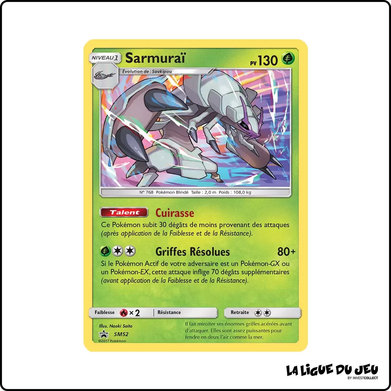 Promo - Pokemon - Soleil et Lune Promo - Sarmuraï SM52 Pokemon Company - 1