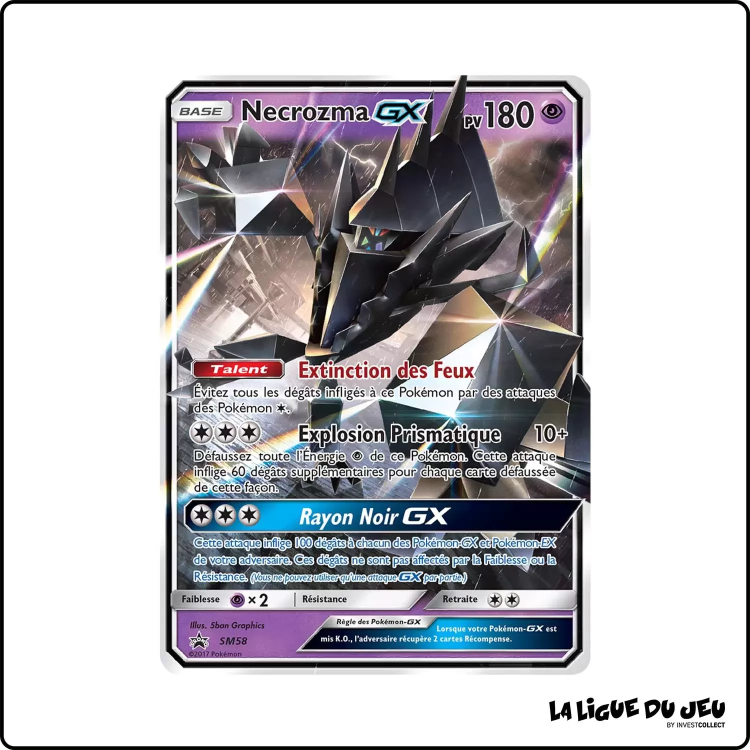 Promo - Pokemon - Soleil et Lune Promo - Necrozma-GX SM58 Pokemon Company - 1