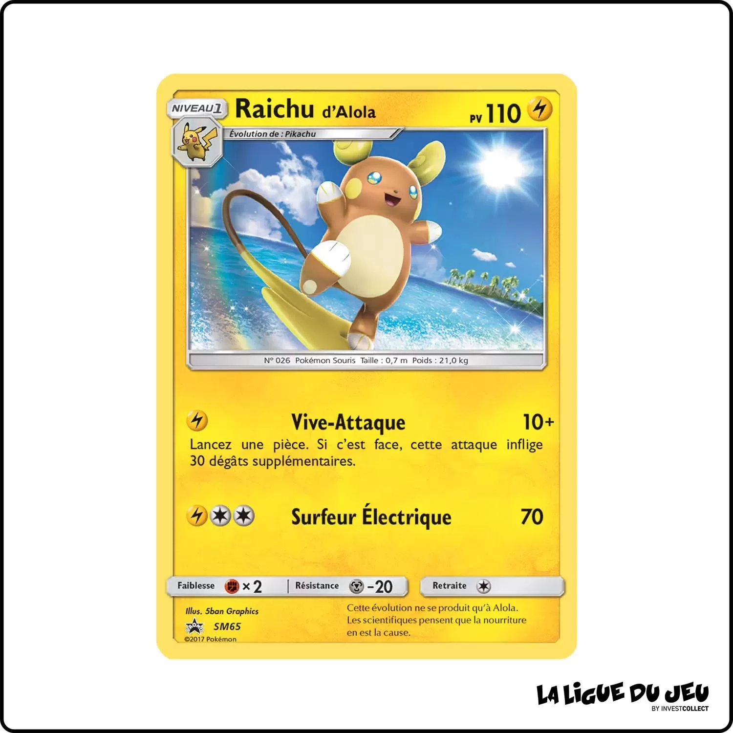 Promo - Pokemon - Soleil et Lune Promo - Raichu d'Alola SM65 Pokemon Company - 1