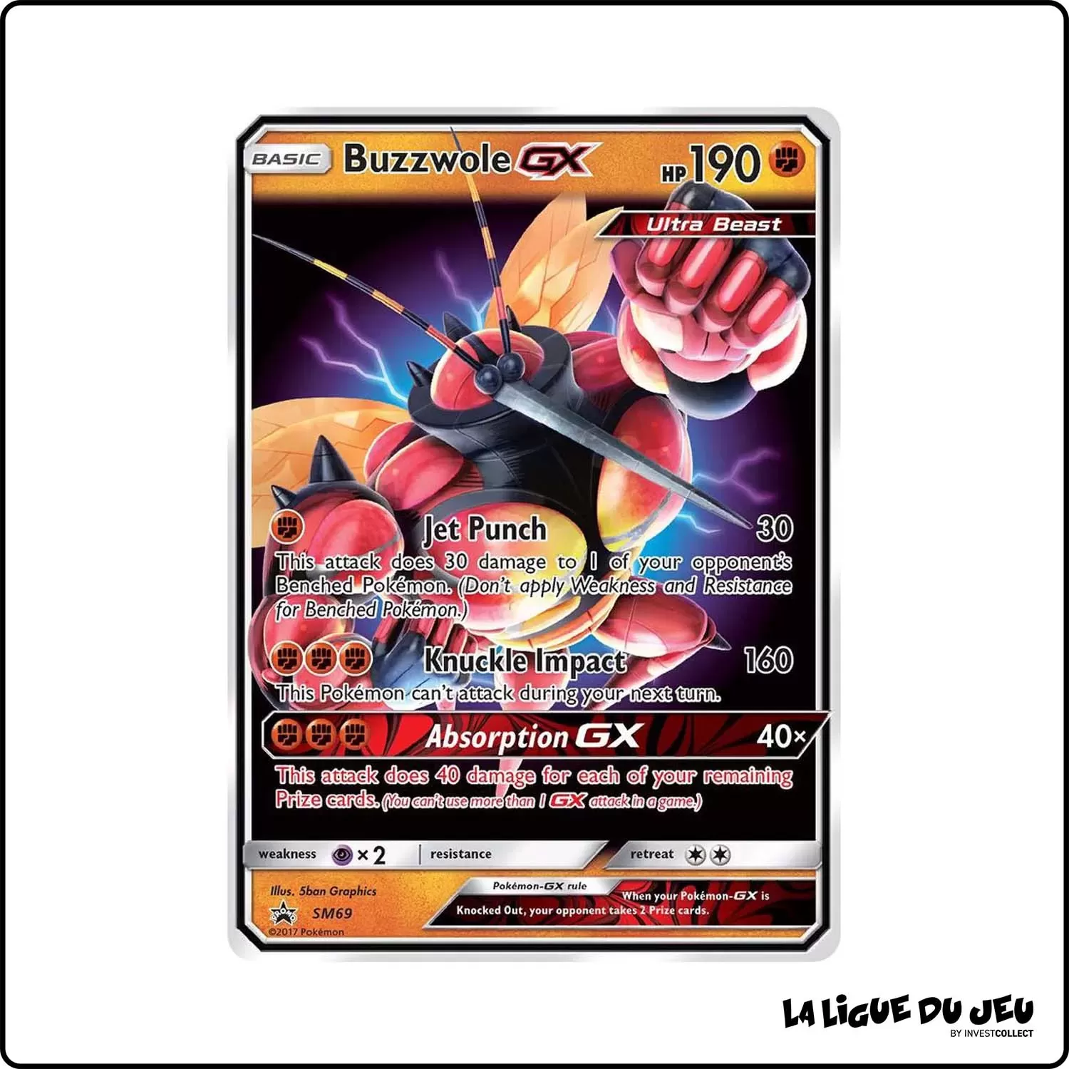 Promo - Pokemon - Soleil et Lune Promo - Mouscoto-GX SM69 Pokemon Company - 1