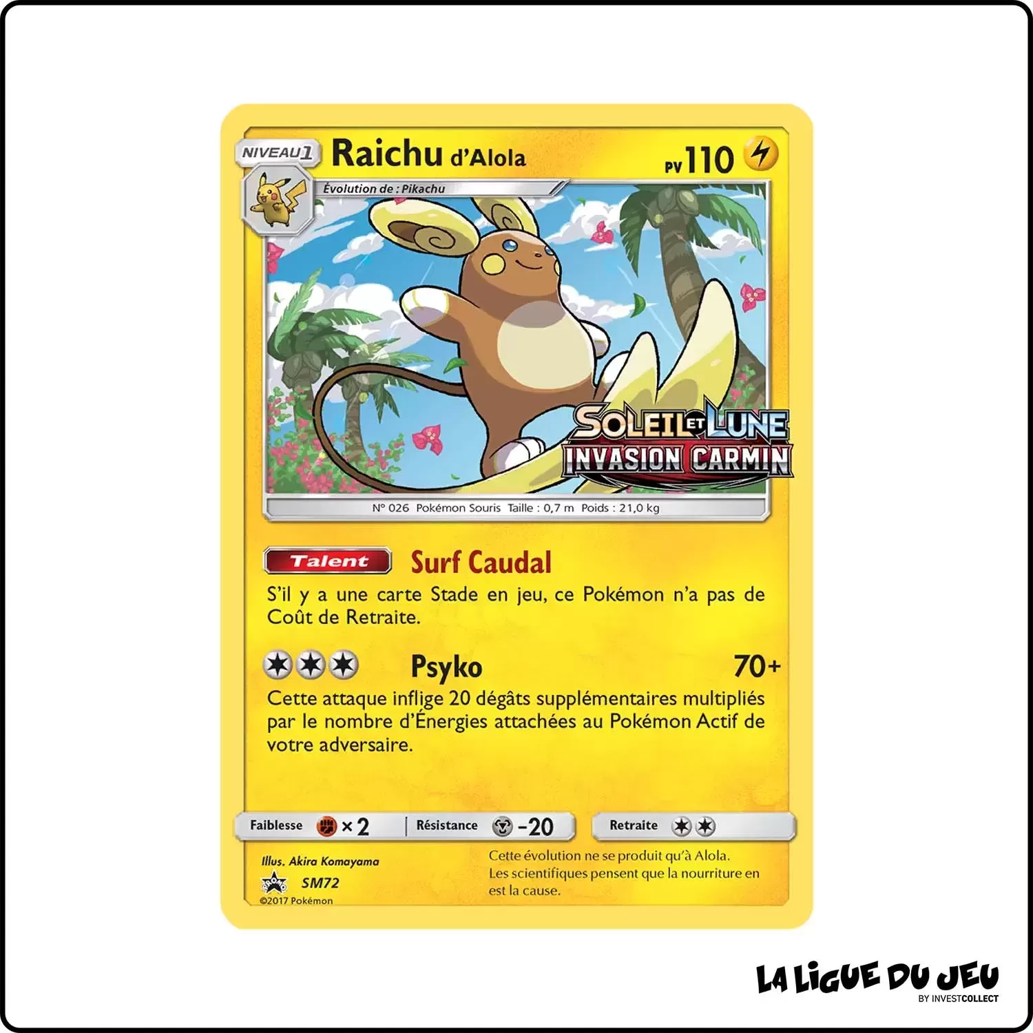 Promo - Pokemon - Soleil et Lune Promo - Raichu d'Alola SM72 Pokemon Company - 1