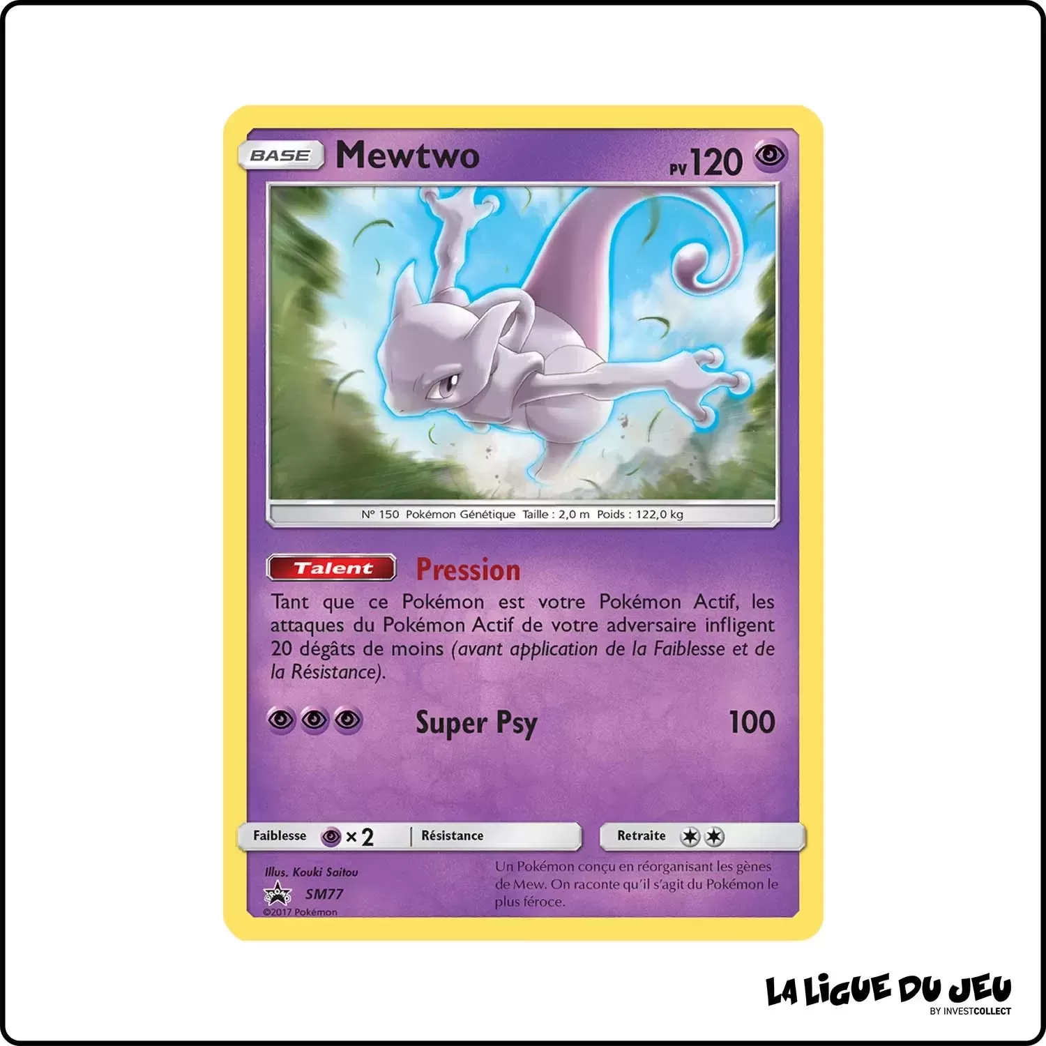 Promo - Pokemon - Soleil et Lune Promo - Mewtwo SM77 Pokemon Company - 1