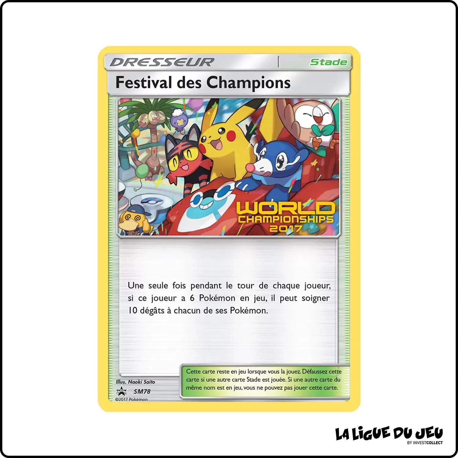 Promo - Pokemon - Soleil et Lune Promo - Festival des Champions SM78 Pokemon Company - 1