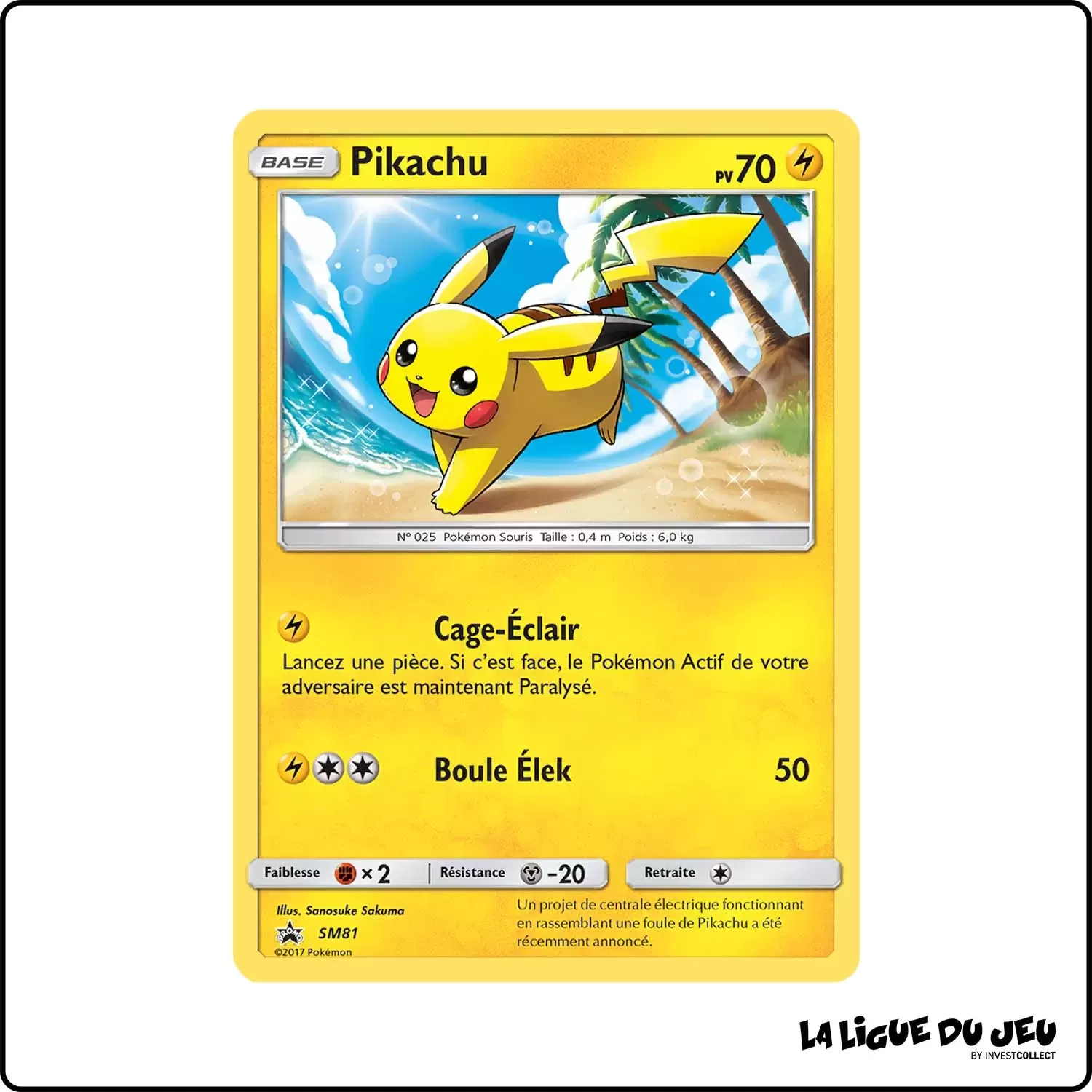 Promo - Pokemon - Soleil et Lune Promo - Pikachu SM81 Pokemon Company - 1