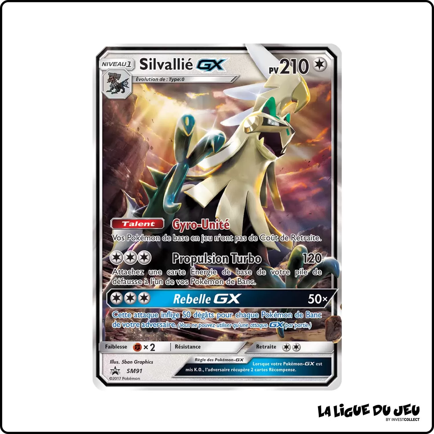 Promo - Pokemon - Soleil et Lune Promo - Silvallié-GX SM91 Pokemon Company - 1