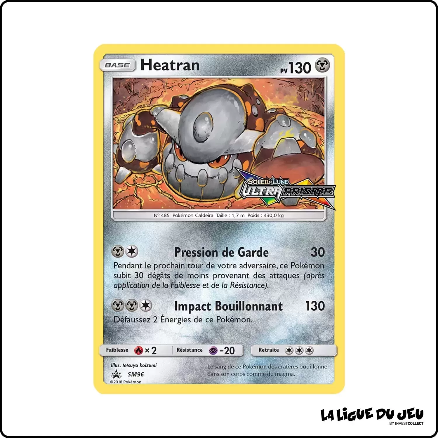 Promo - Pokemon - Soleil et Lune Promo - Heatran SM96 Pokemon Company - 1