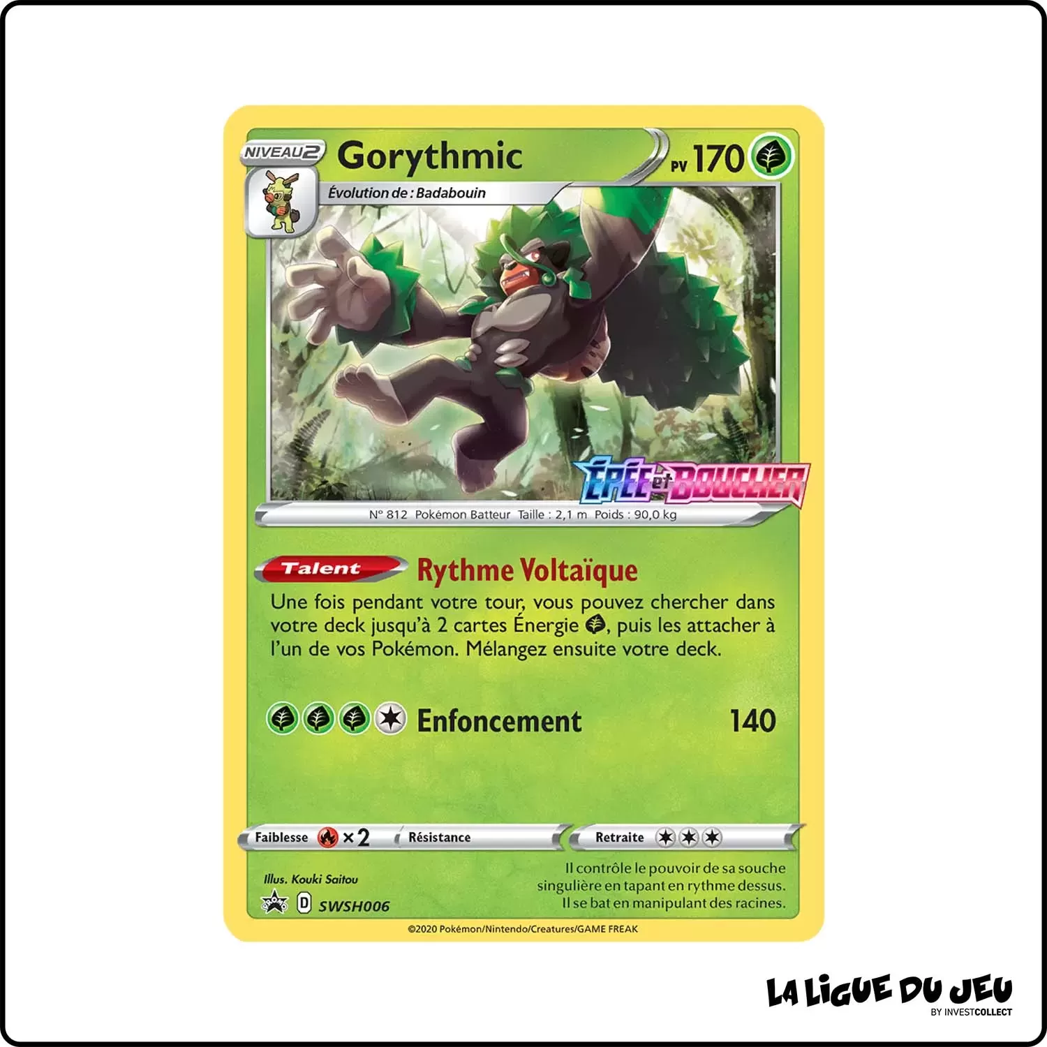 Promo - Pokemon - Épée et Bouclier Promo - Gorythmic SWSH006 The Pokémon Company - 1