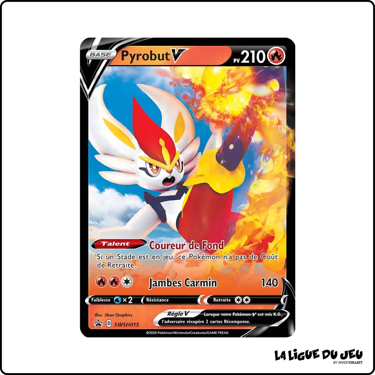 Promo - Pokemon - Épée et Bouclier Promo - Pyrobut V SWSH015 The Pokémon Company - 1