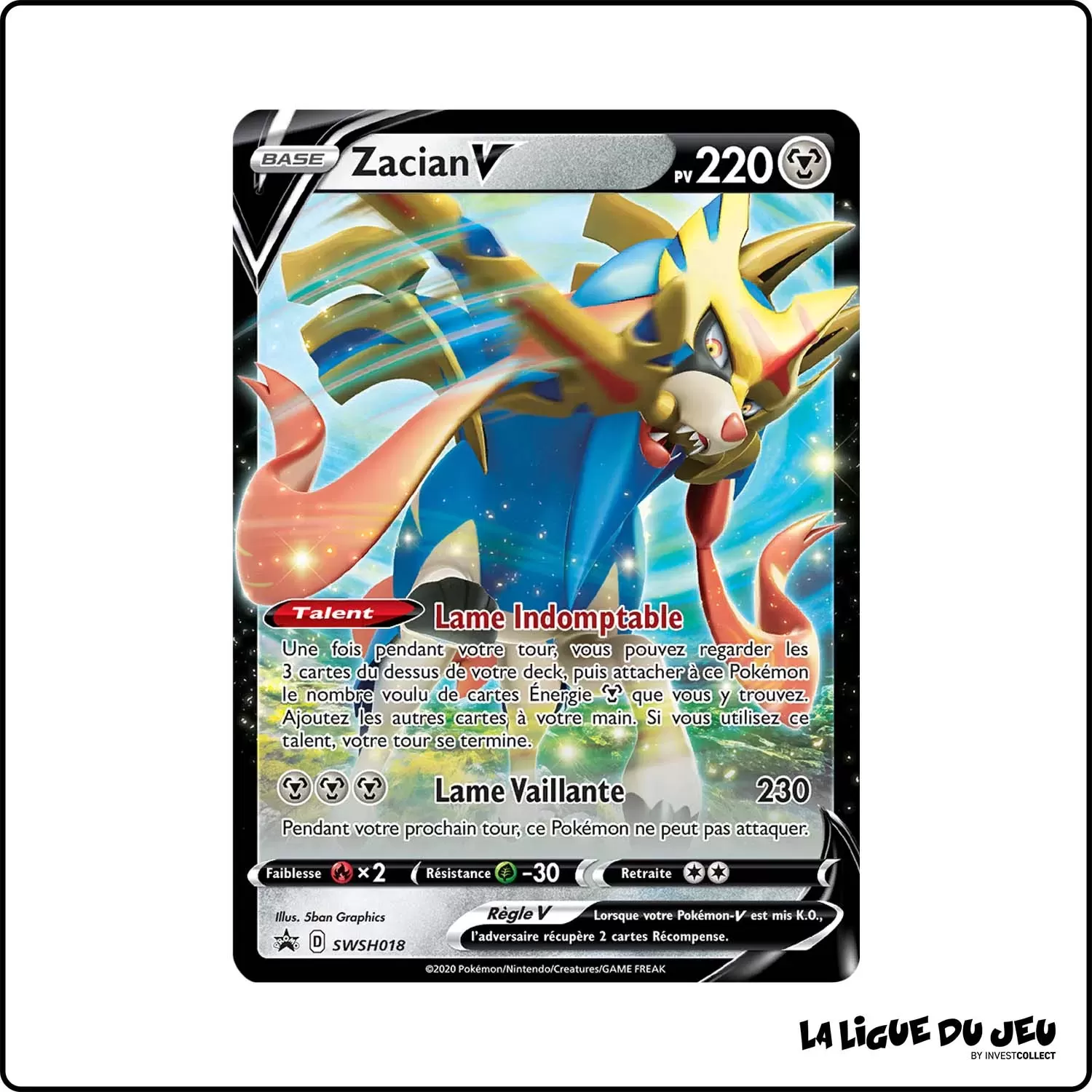 Promo - Pokemon - Épée et Bouclier Promo - Zacian V SWSH018 The Pokémon Company - 1