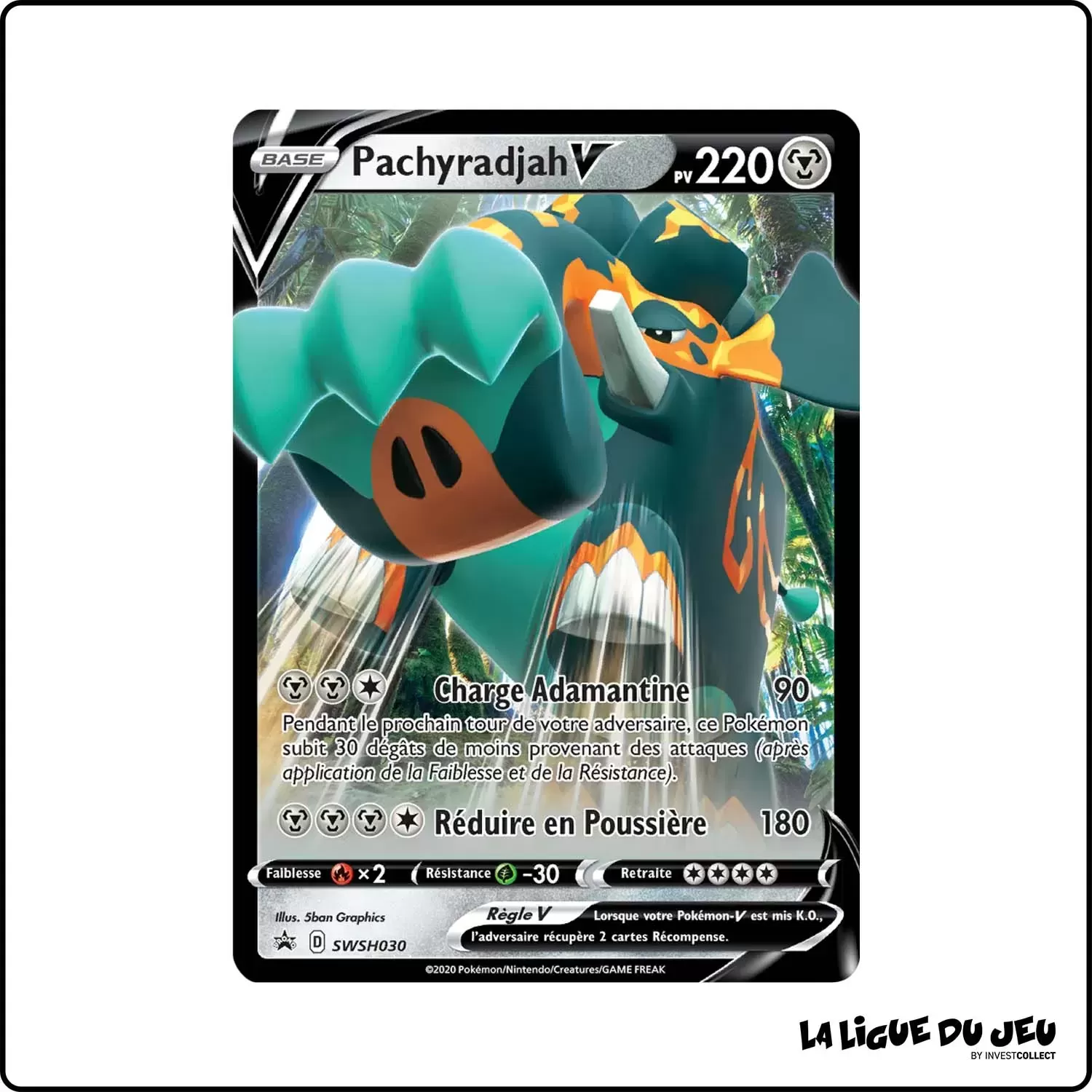 Promo - Pokemon - Épée et Bouclier Promo - Pachyradjah V SWSH030 The Pokémon Company - 1