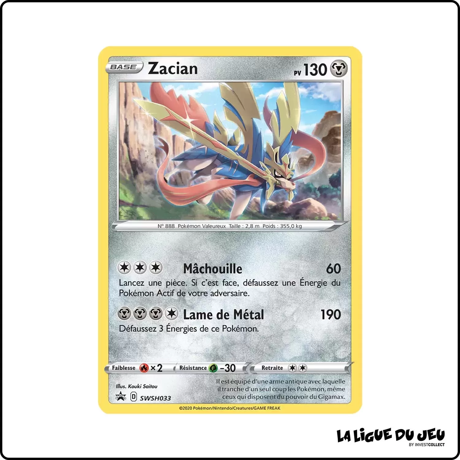 Promo - Pokemon - Épée et Bouclier Promo - Zacian SWSH033 The Pokémon Company - 1