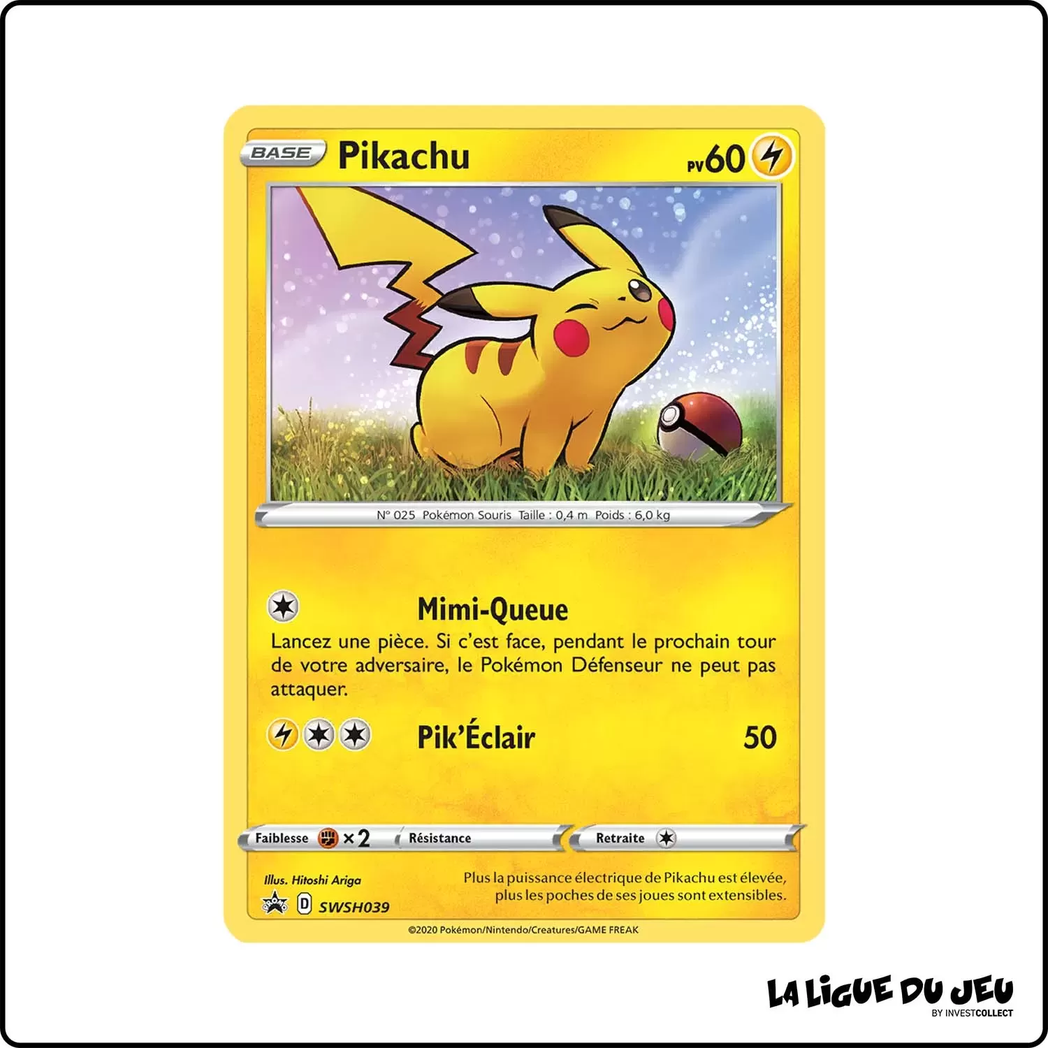 Promo - Pokemon - Épée et Bouclier Promo - Pikachu SWSH039