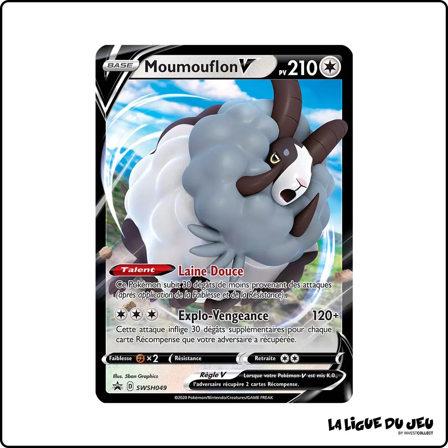 Promo - Pokemon - Épée et Bouclier Promo - Moumouflon-V SWSH049