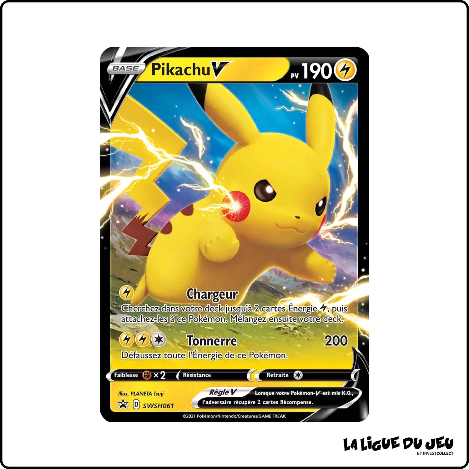 Promo - Pokemon - Épée et Bouclier Promo - Pikachu-V SWSH061