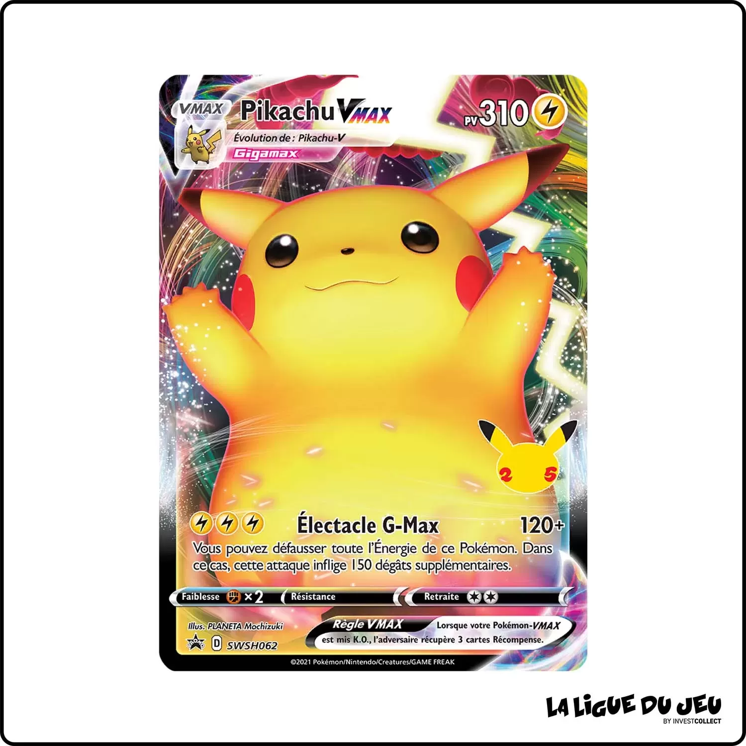 Promo - Pokemon - Épée et Bouclier Promo - Pikachu-VMAX SWSH062