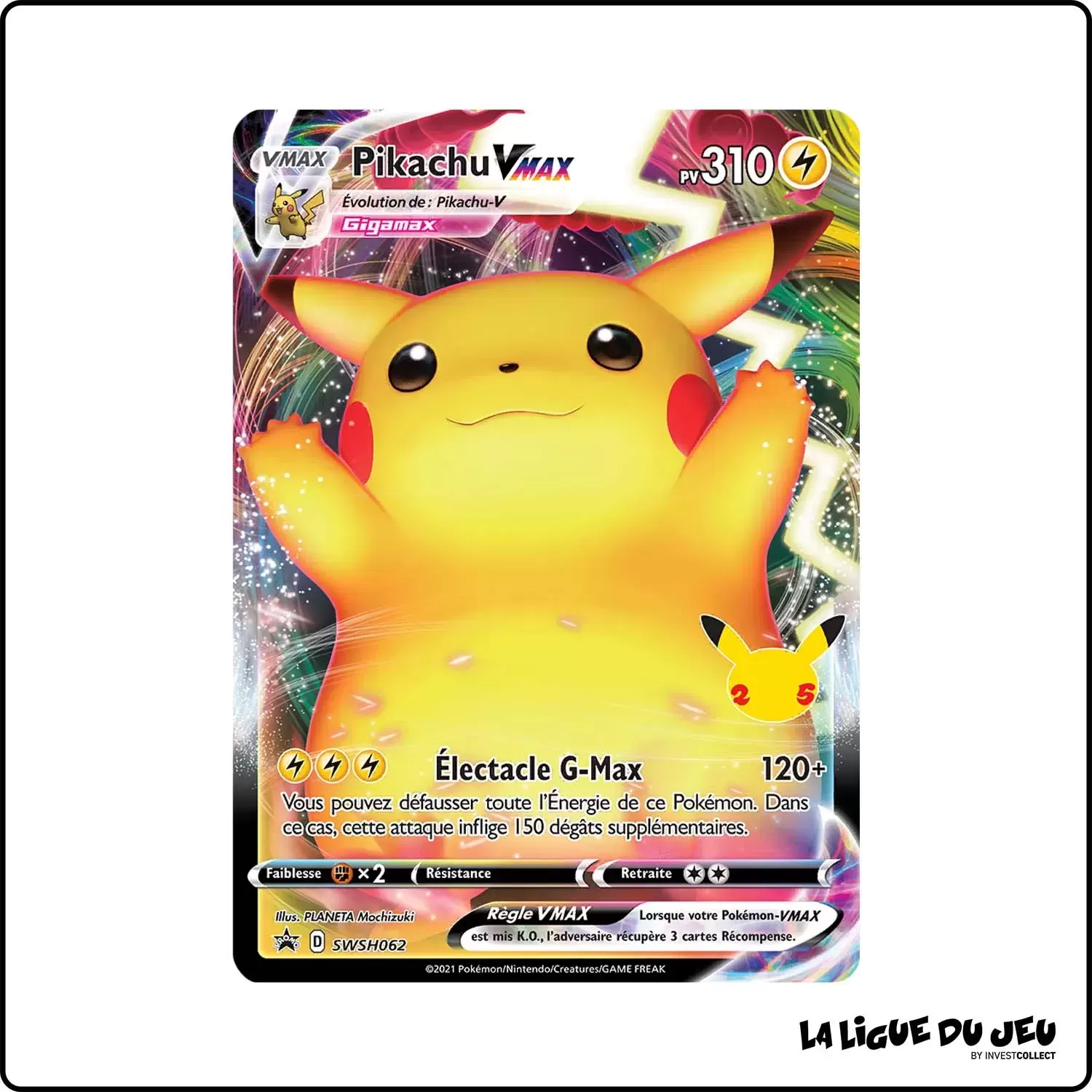 Promo - Pokemon - Épée et Bouclier Promo - Pikachu VMAX SWSH062 The Pokémon Company - 1