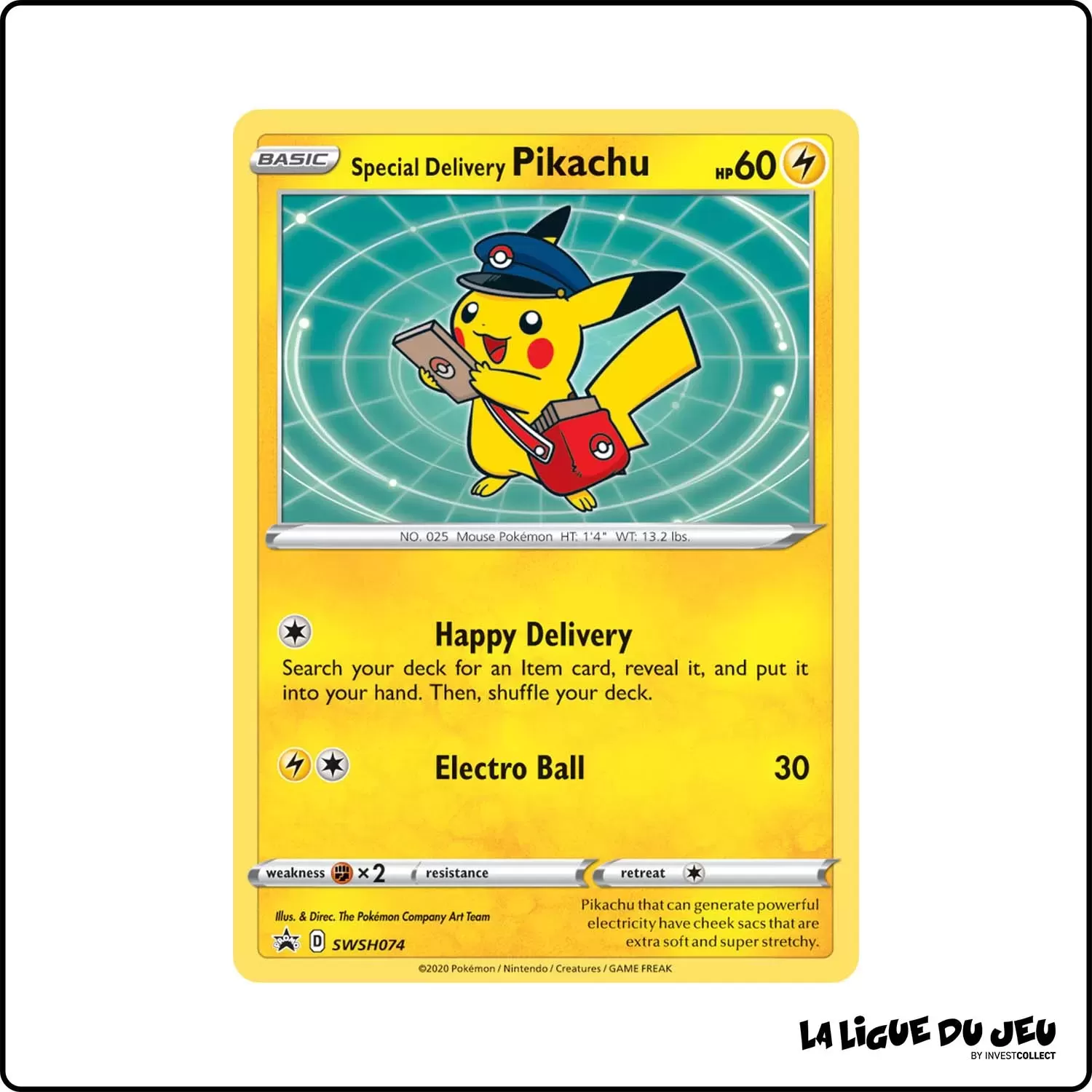 Promo - Pokemon - Épée et Bouclier Promo - Special Delivery Pikachu SWSH074 The Pokémon Company - 1