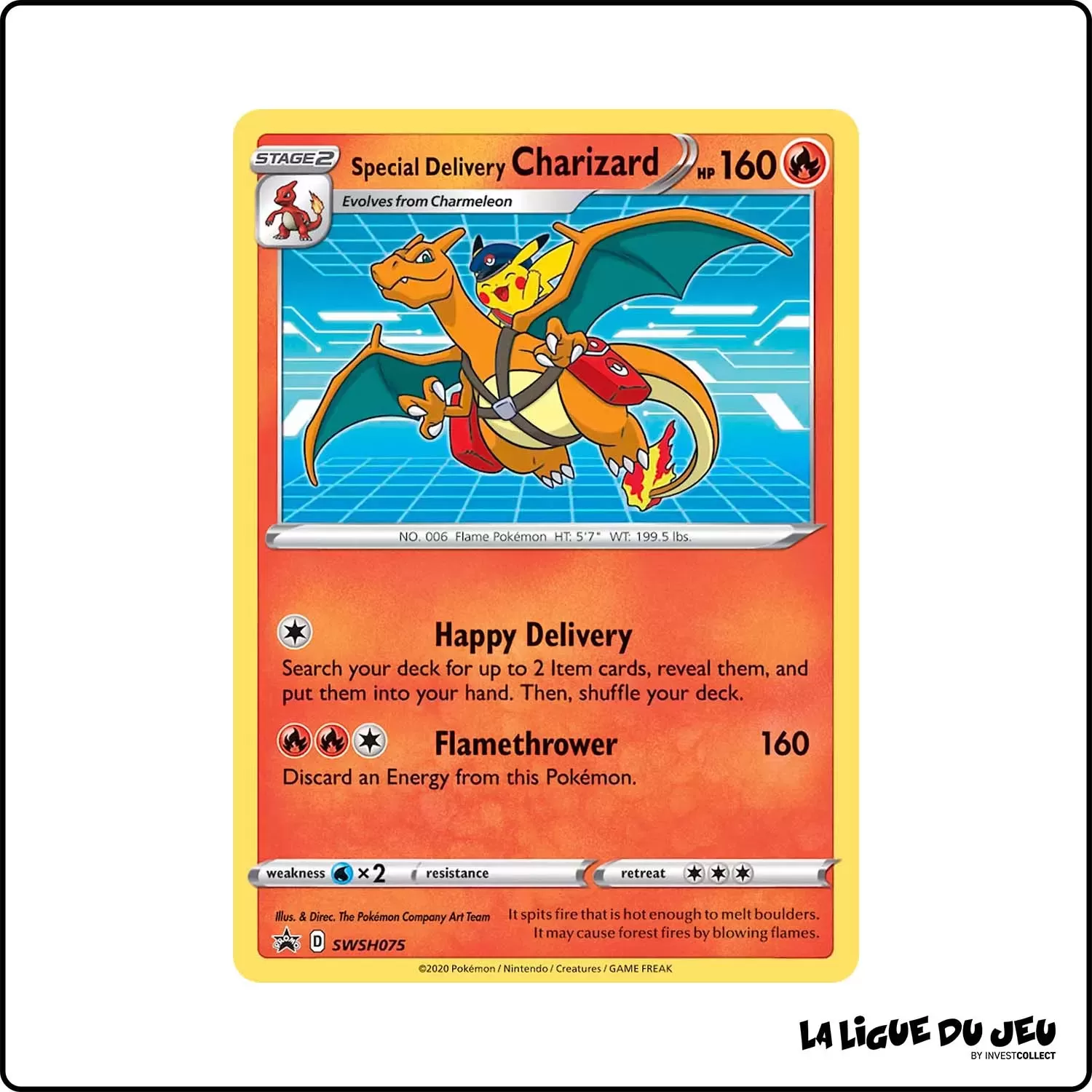 Promo - Pokemon - Épée et Bouclier Promo - Special Delivery Charizard SWSH075