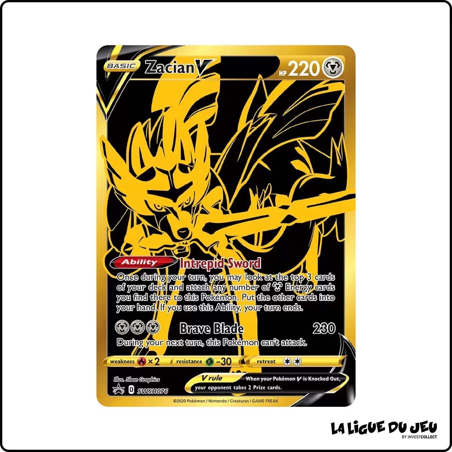 Promo - Pokemon - Épée et Bouclier Promo - Zacian-V SWSH076