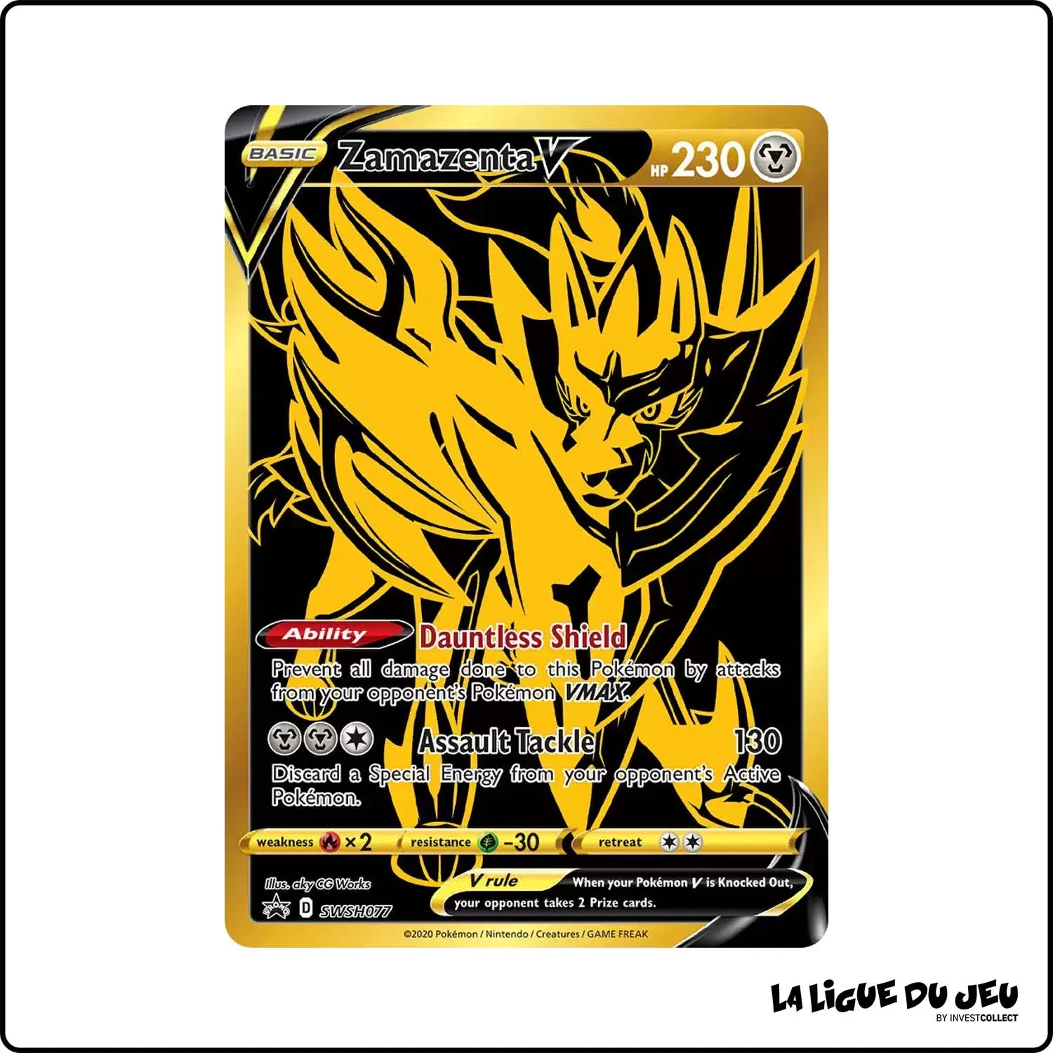 Promo - Pokemon - Épée et Bouclier Promo - Zamazenta V SWSH077 The Pokémon Company - 1