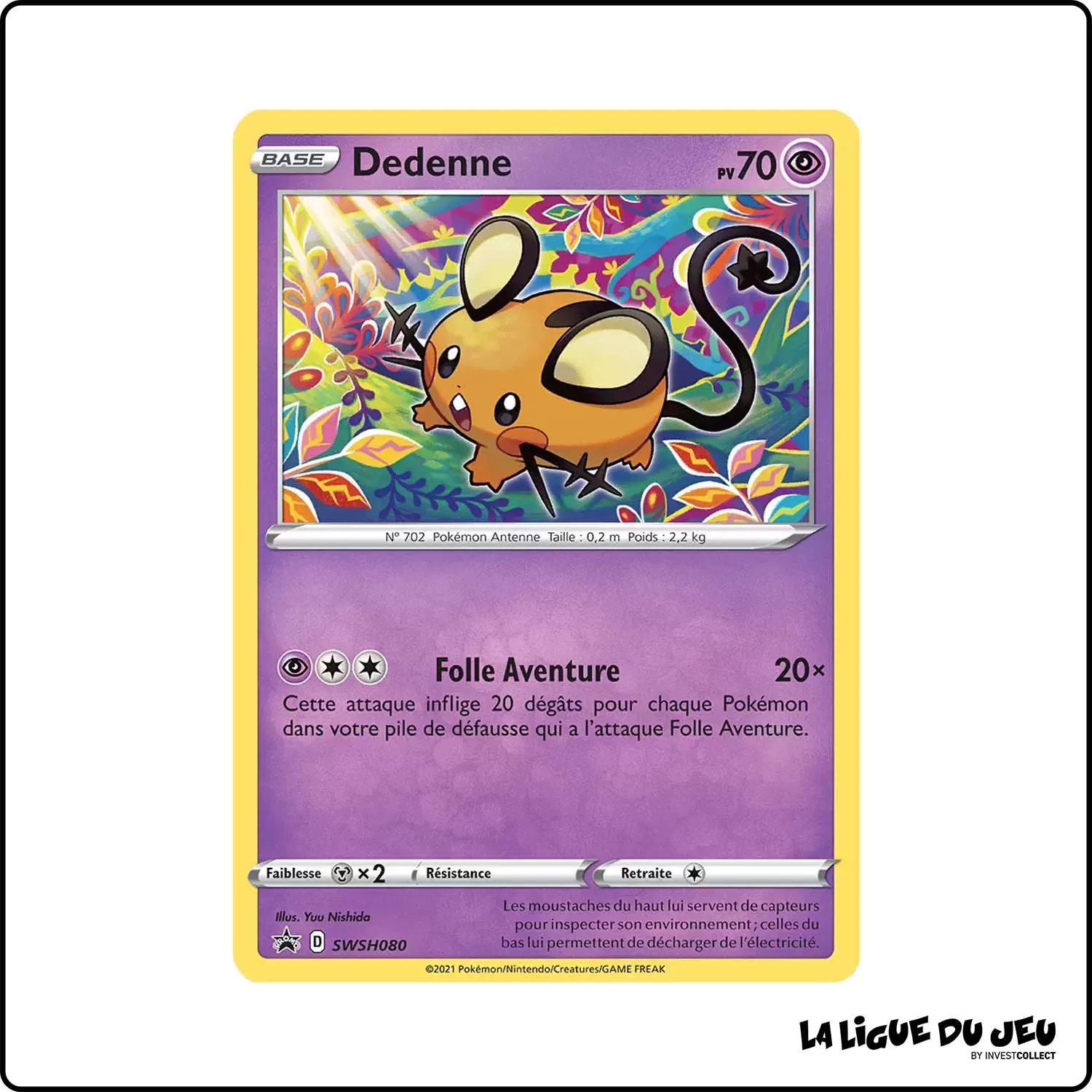 Promo - Pokemon - Épée et Bouclier Promo - Dedenne SWSH080 The Pokémon Company - 1