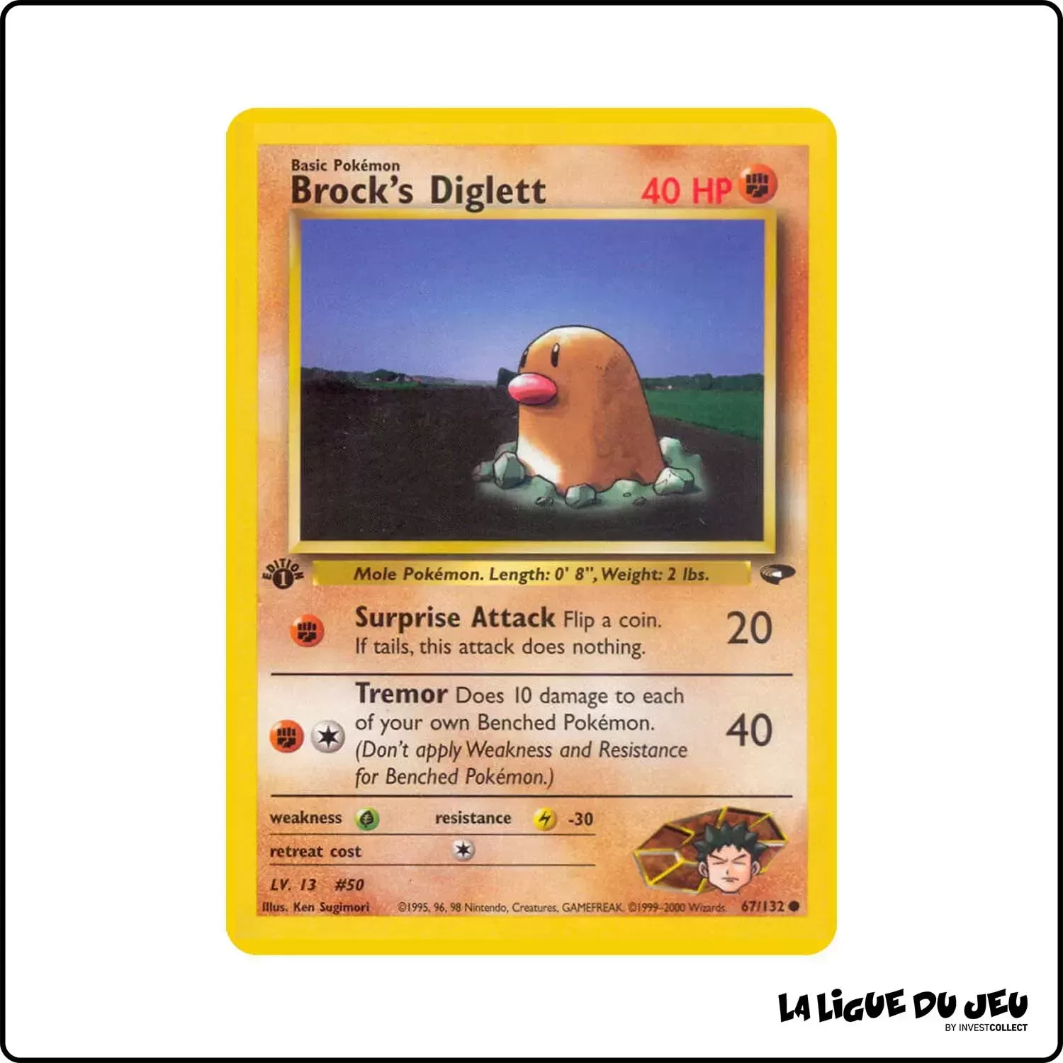 Commune - Pokemon - Gym Challenge - Brock's Diglett 67/132 Wizards - 1