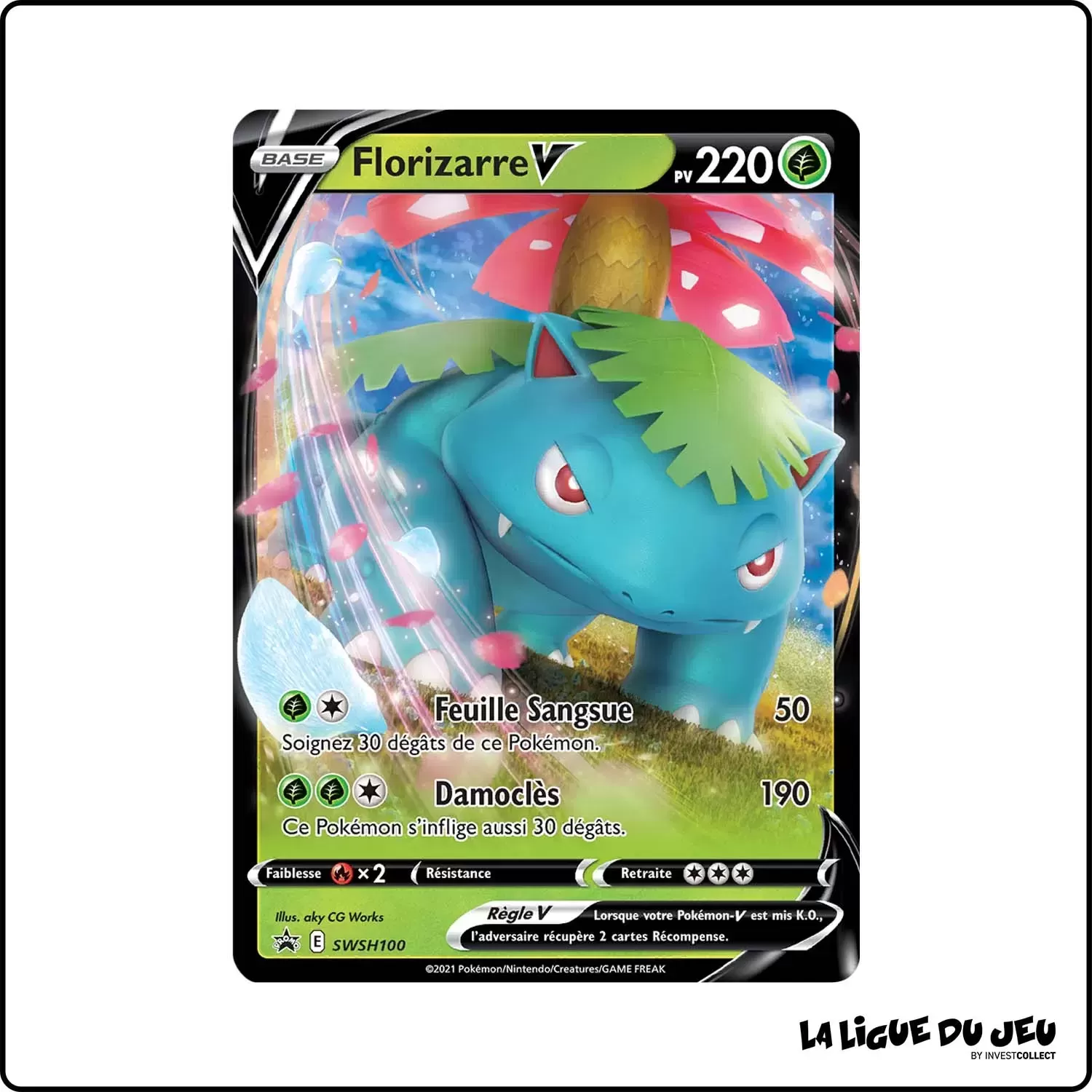 Promo - Pokemon - Épée et Bouclier Promo - Florizarre-V SWSH100