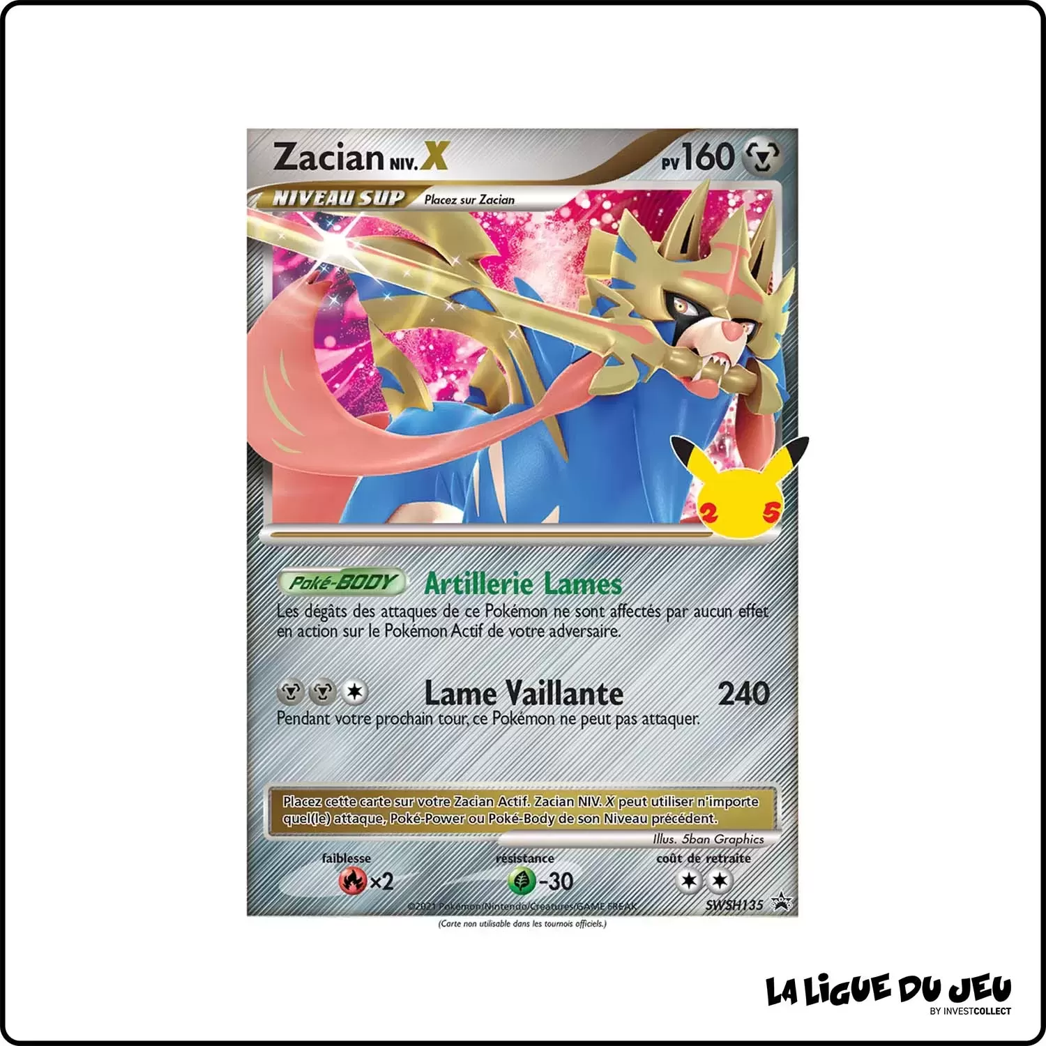 Promo - Pokemon - Épée et Bouclier Promo - Zacian NIV.X SWSH135 The Pokémon Company - 1