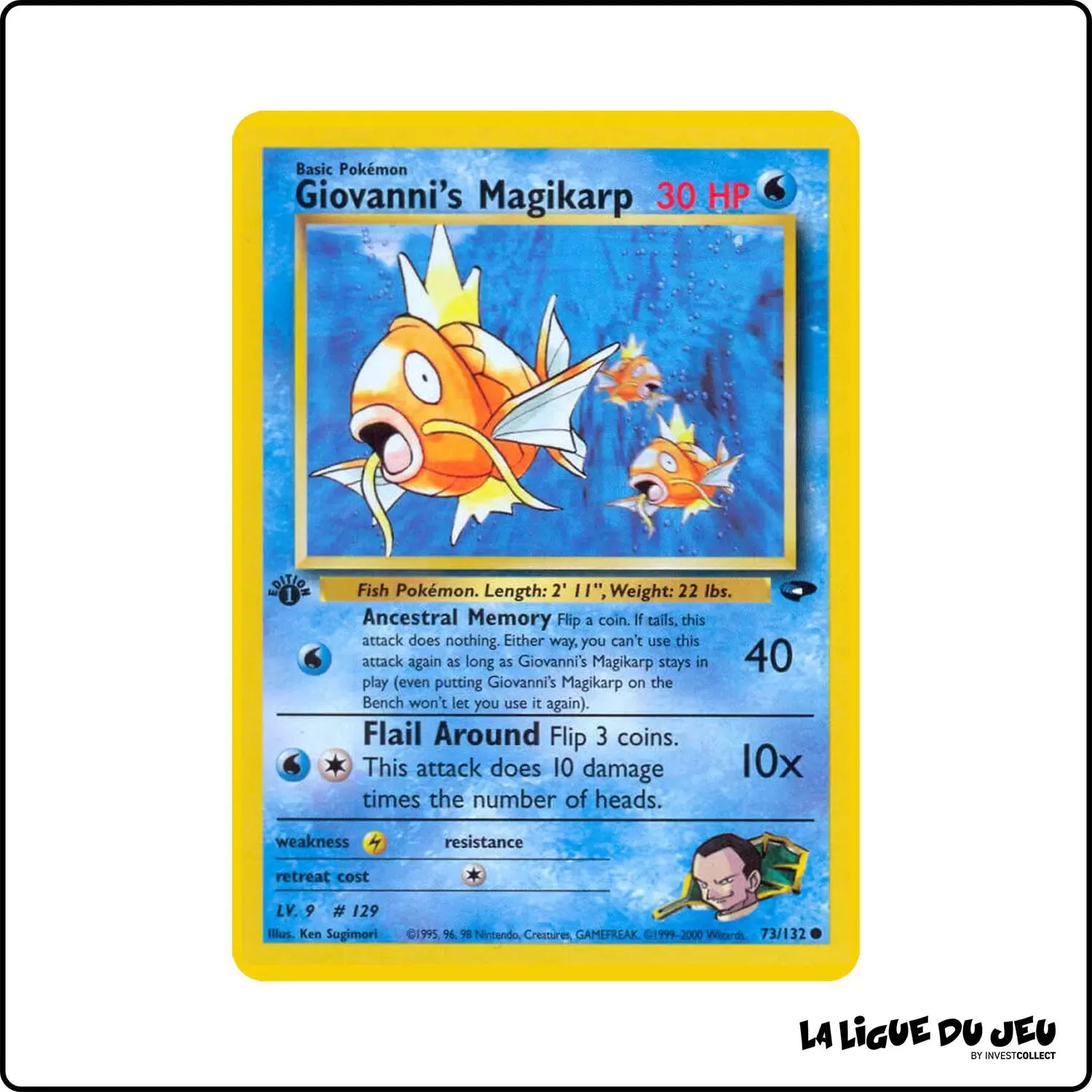 Commune - Pokemon - Gym Challenge - Giovanni's Magikarp 73/132 Wizards - 1