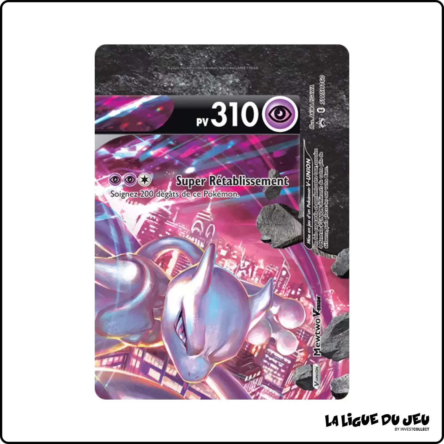 Promo - Pokemon - Épée et Bouclier Promo - Mewtwo-V-UNION SWSH160