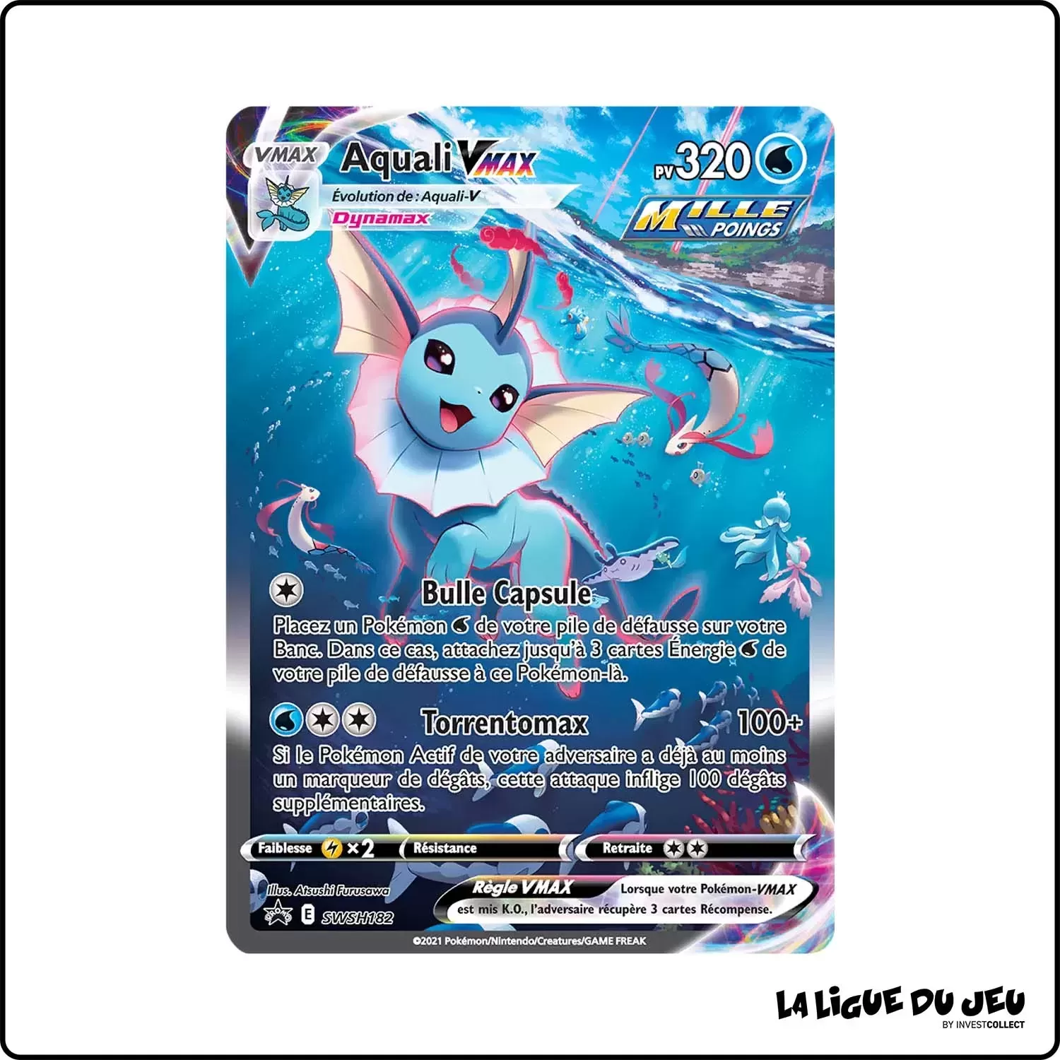 Promo - Pokemon - Épée et Bouclier Promo - Aquali-VMAX SWSH182