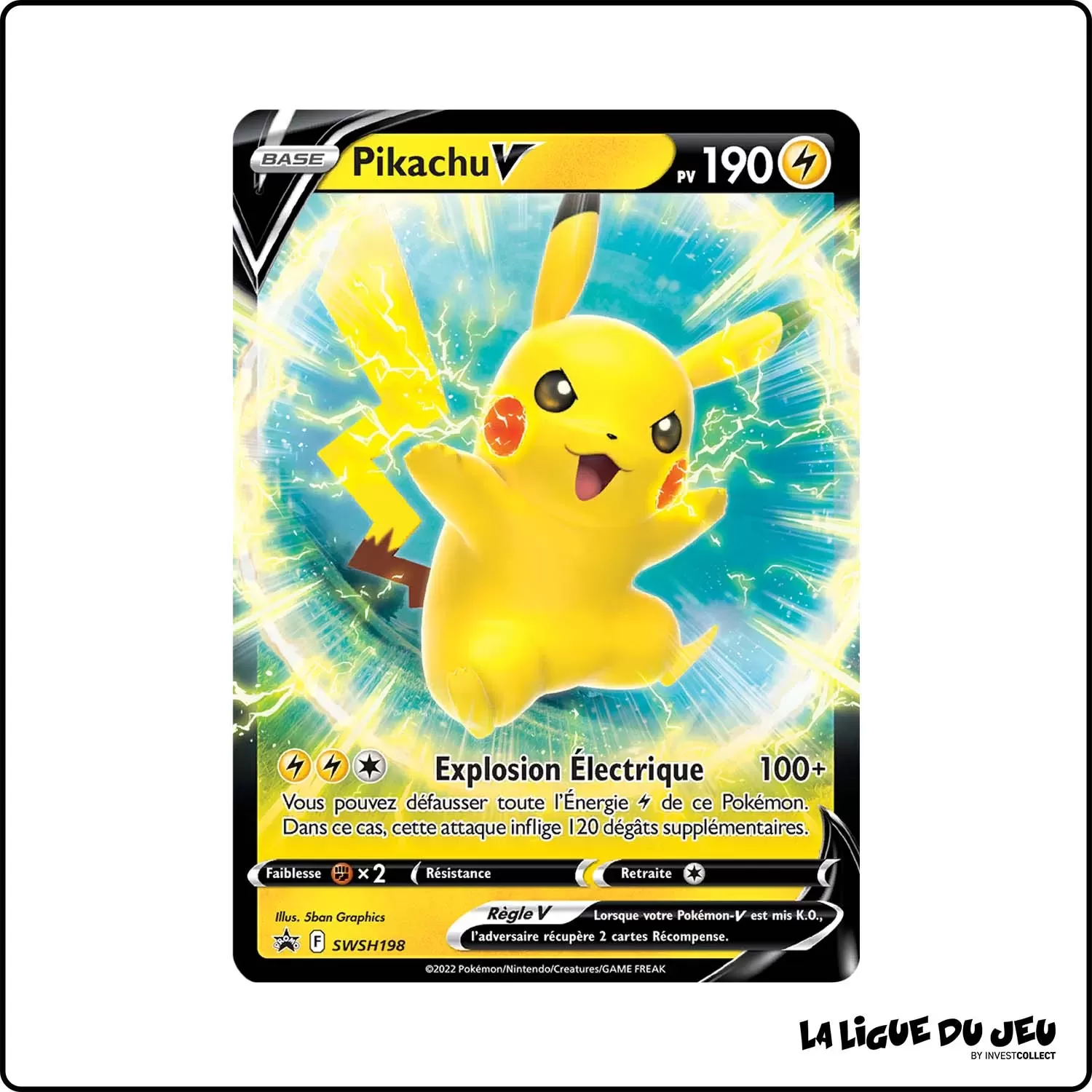 Promo - Pokemon - Épée et Bouclier Promo - Pikachu-V SWSH198