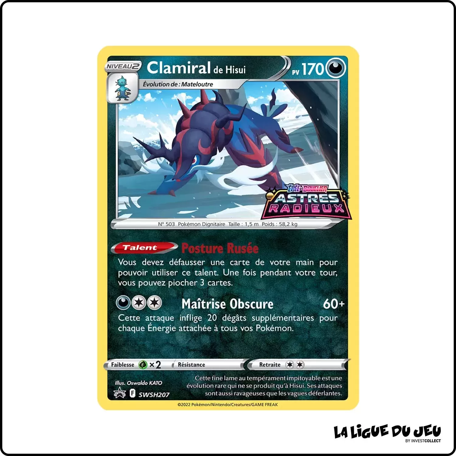 Promo - Pokemon - Épée et Bouclier Promo - Clamiral de Hisui SWSH207