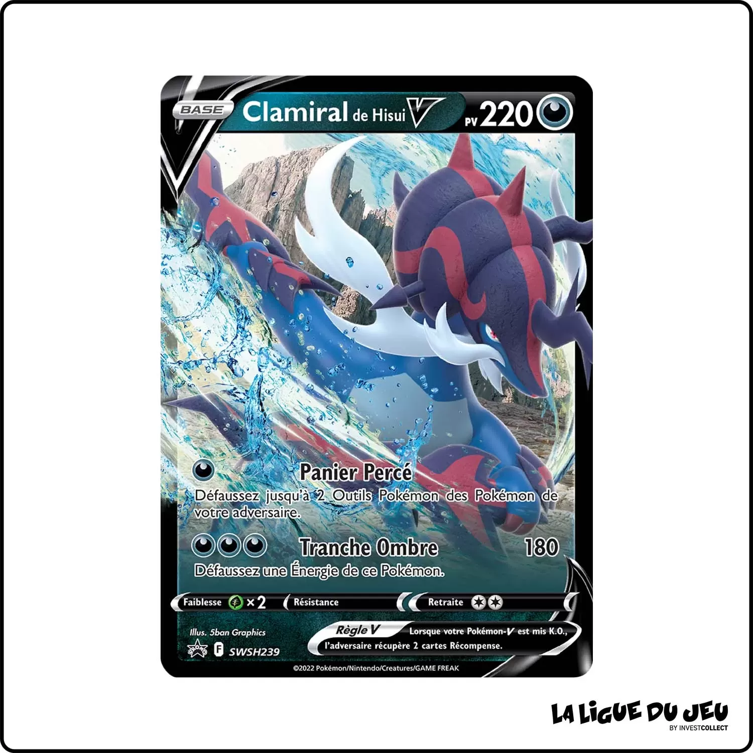 Promo - Pokemon - Épée et Bouclier Promo - Clamiral de Hisui-V SWSH239