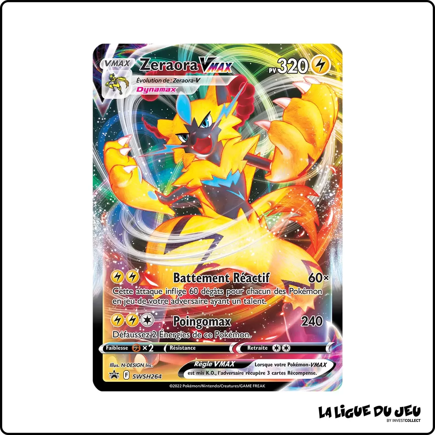 Promo - Pokemon - Épée et Bouclier Promo - Zeraora-VMAX SWSH264