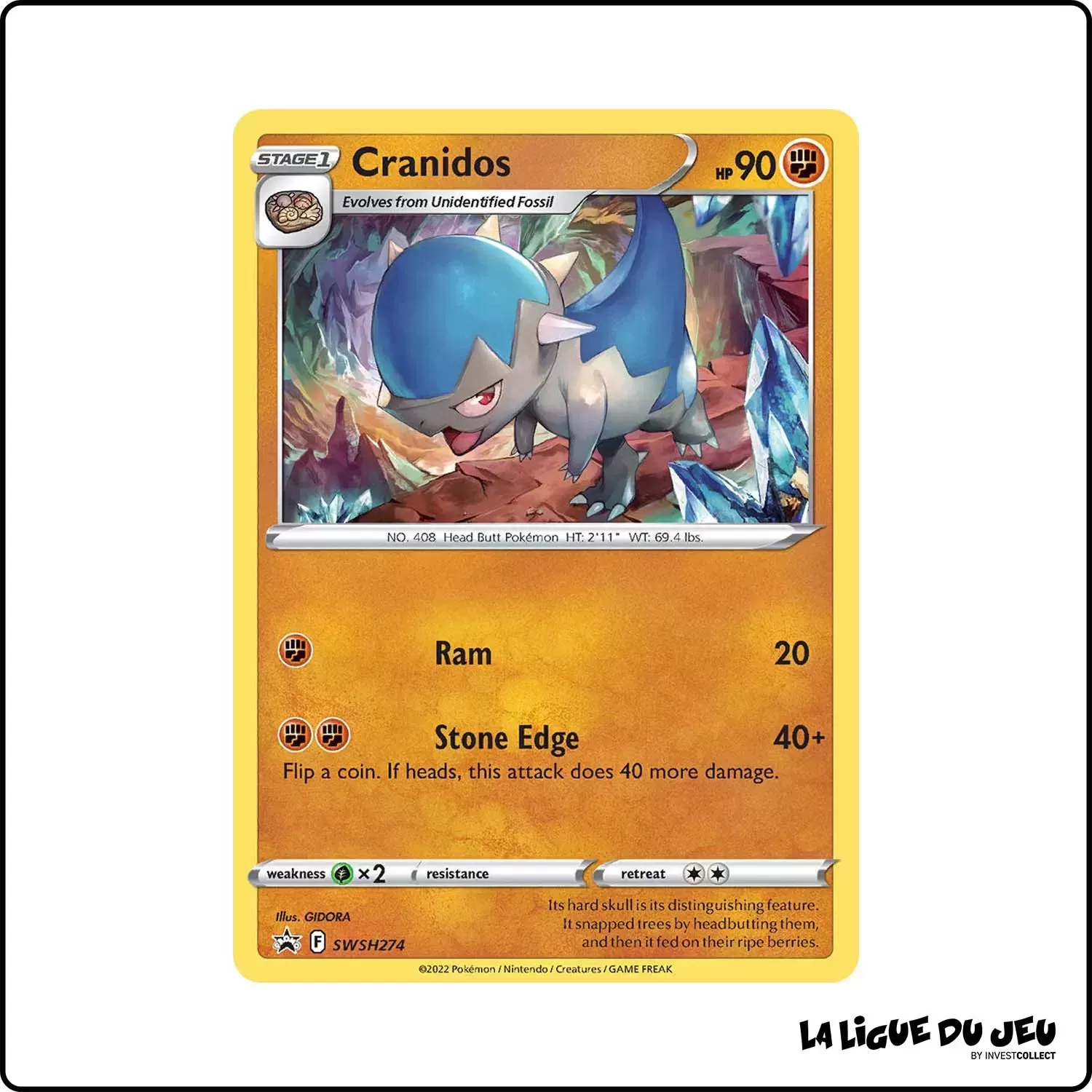 Promo - Pokemon - Épée et Bouclier Promo - Kranidos SWSH274