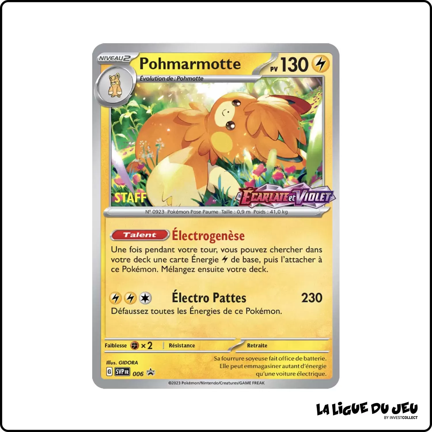 Promo - Pokemon - Écarlate et Violet Promo - Pohmarmotte SV006