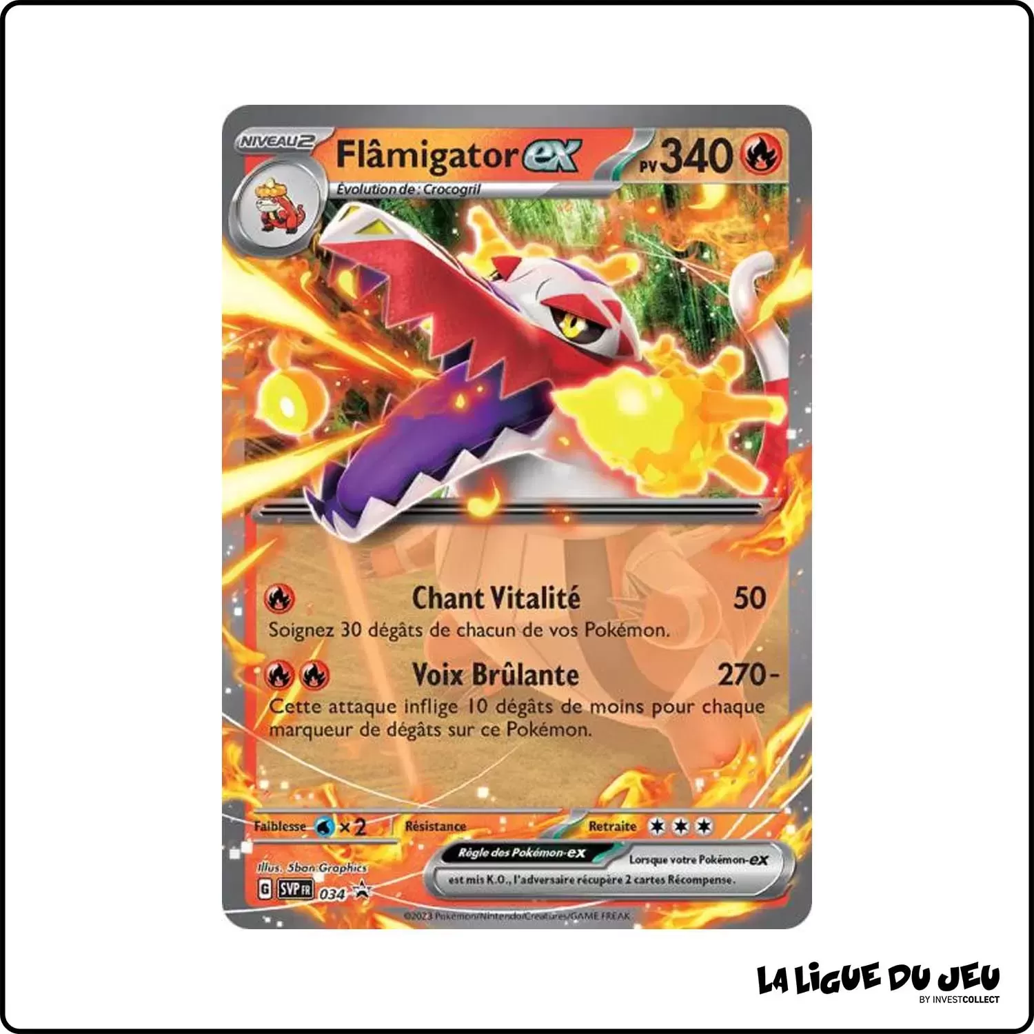 Promo - Pokemon - Écarlate et Violet Promo - Flâmigator-ex SV034